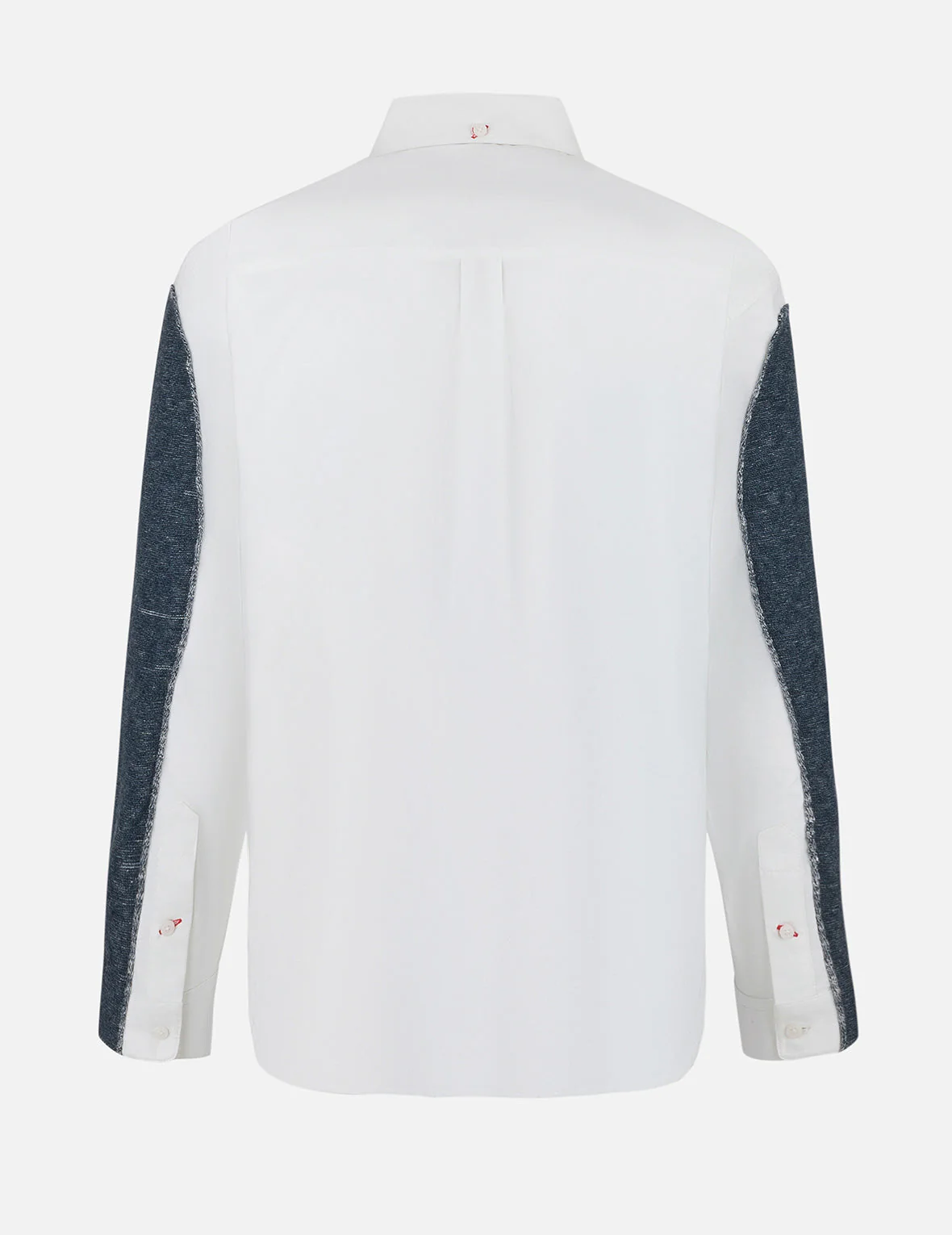 2-in-1 Seagull and Kamon Embroidery Relax Fit Shirt - Image 2