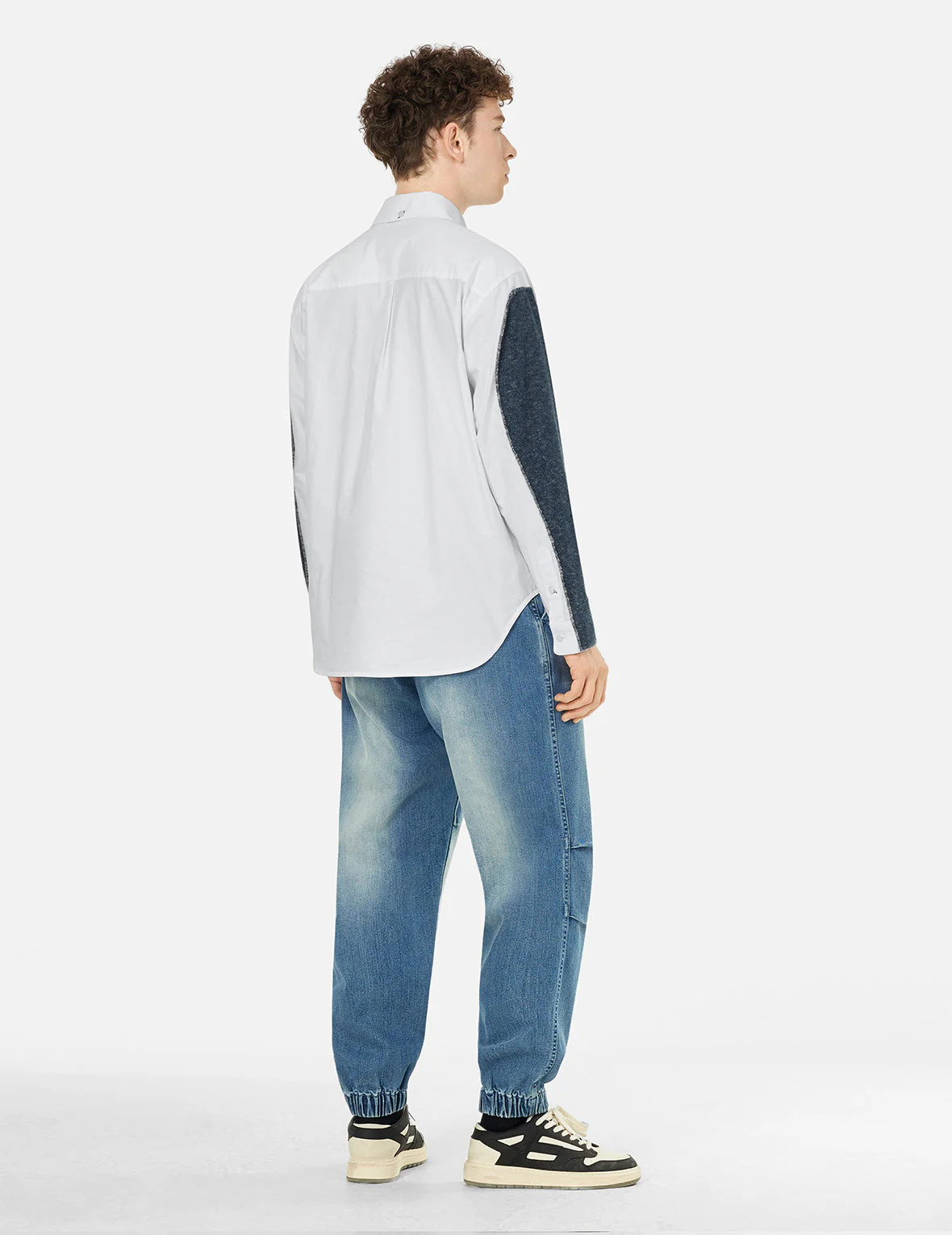 2-in-1 Seagull and Kamon Embroidery Relax Fit Shirt - Image 4
