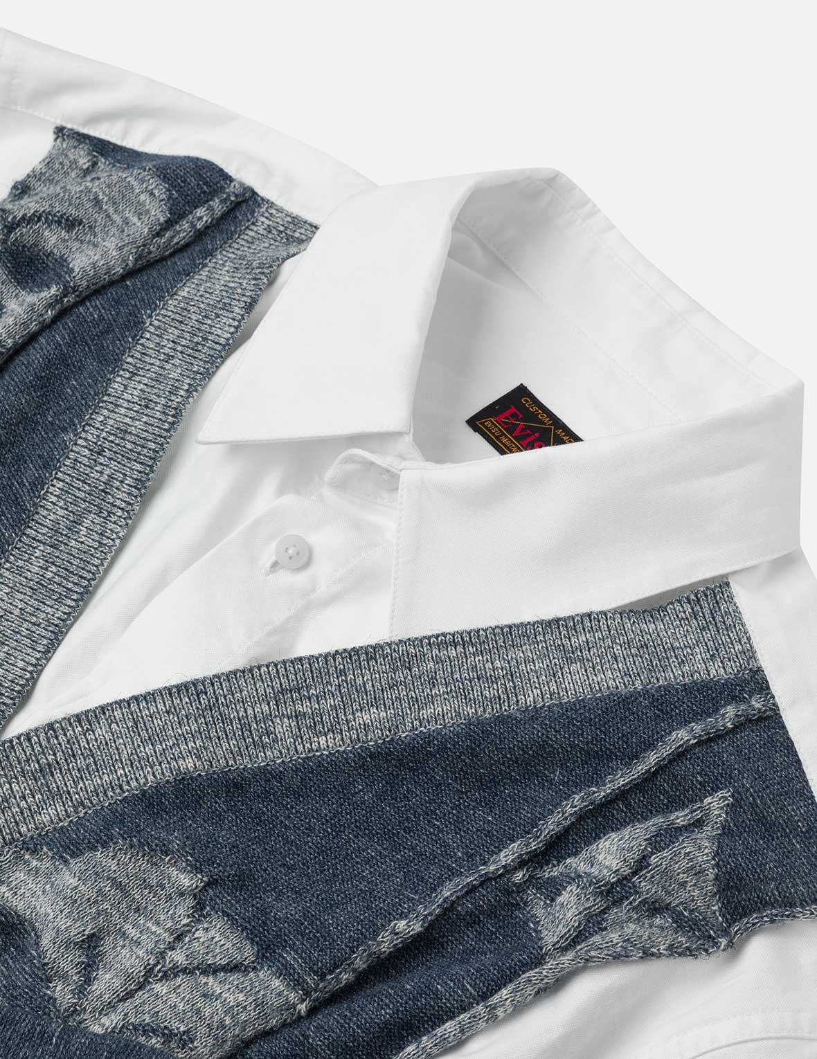 2-in-1 Seagull and Kamon Embroidery Relax Fit Shirt - Image 6