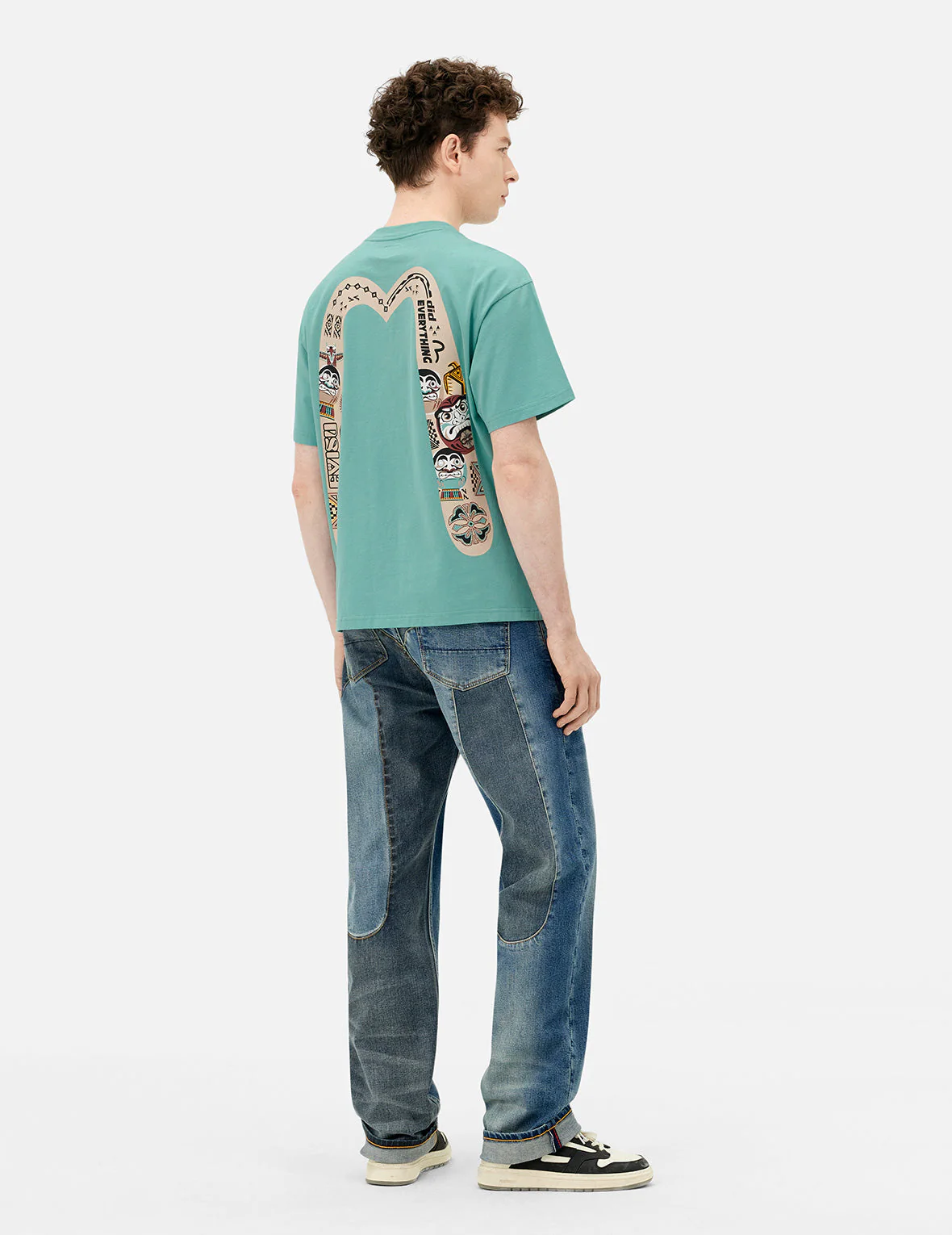 2-Tone Inserted Daicock Regular Fit Jeans #2000 - Image 4