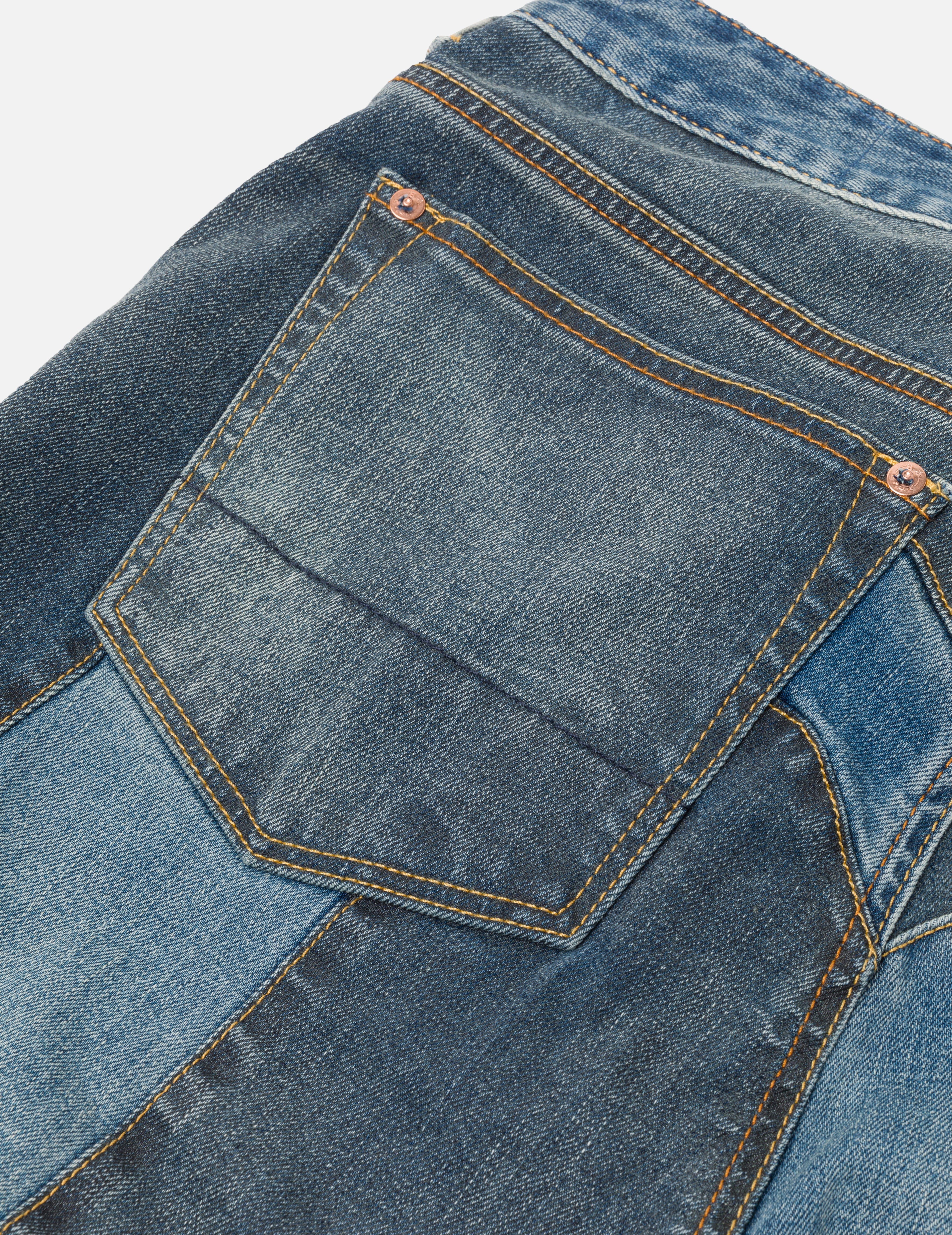 2-Tone Inserted Daicock Regular Fit Jeans #2000 - Image 5
