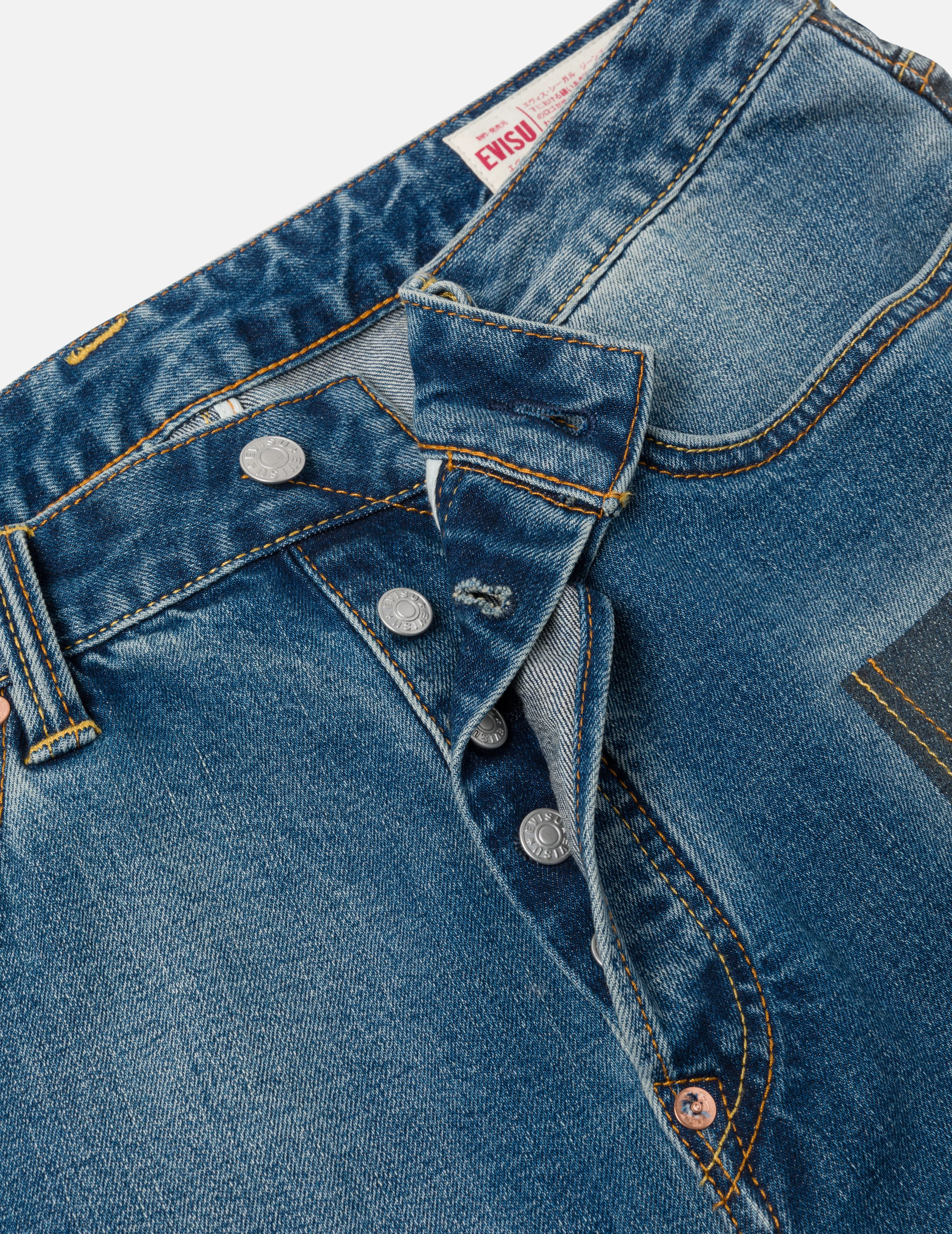 2-Tone Inserted Daicock Regular Fit Jeans #2000 - Image 6