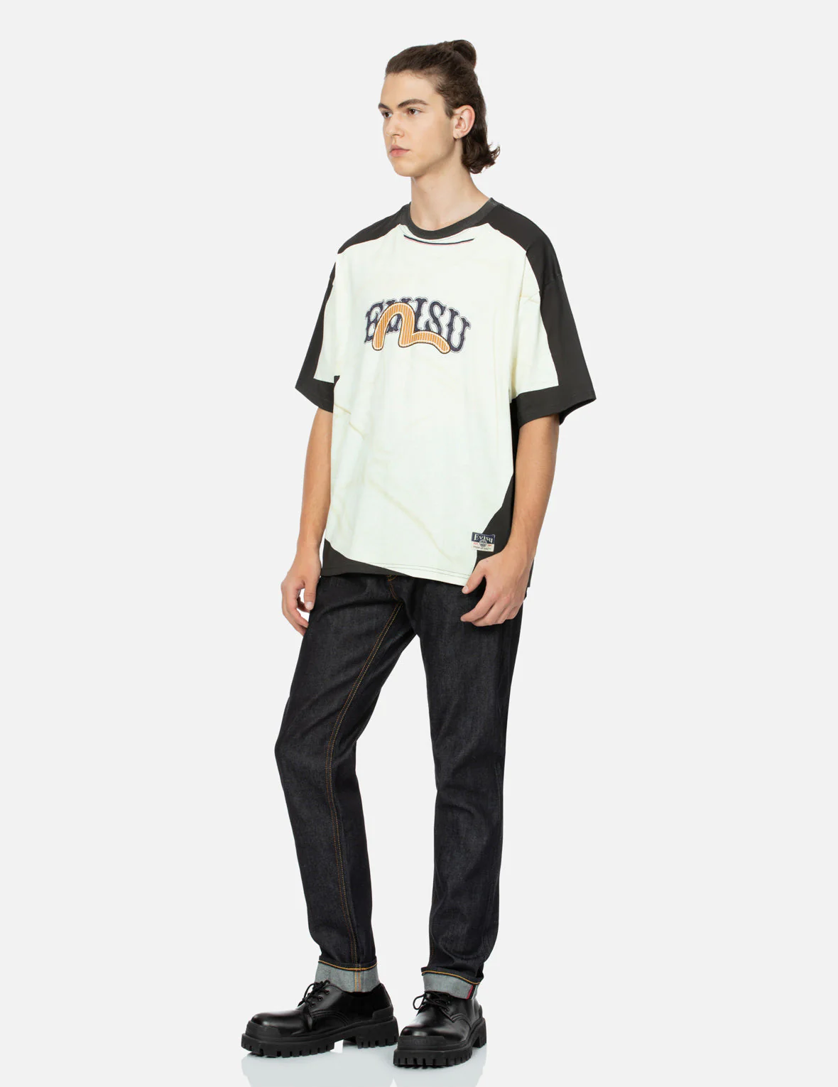 2-in-1 Logo and Seagull Print Loose Fit T-shirt - Image 5