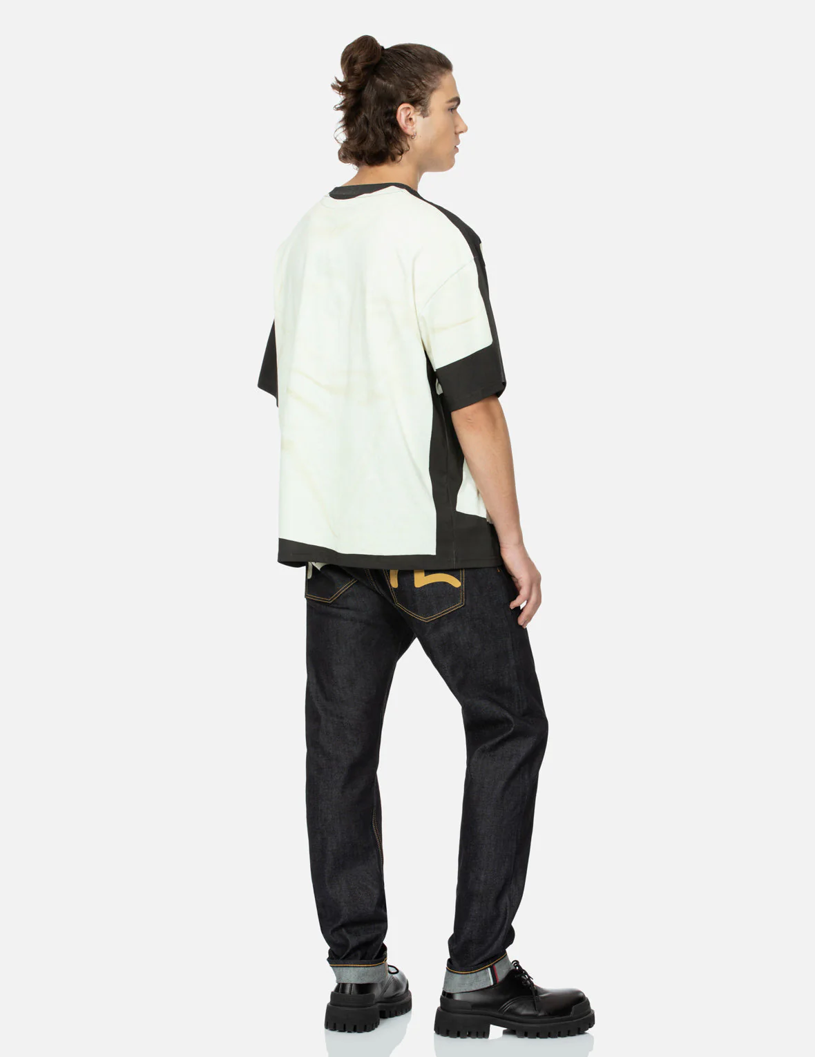 2-in-1 Logo and Seagull Print Loose Fit T-shirt - Image 7