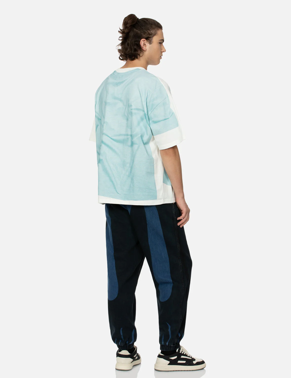 2-in-1 Logo and Seagull Print Loose Fit T-shirt - Image 8