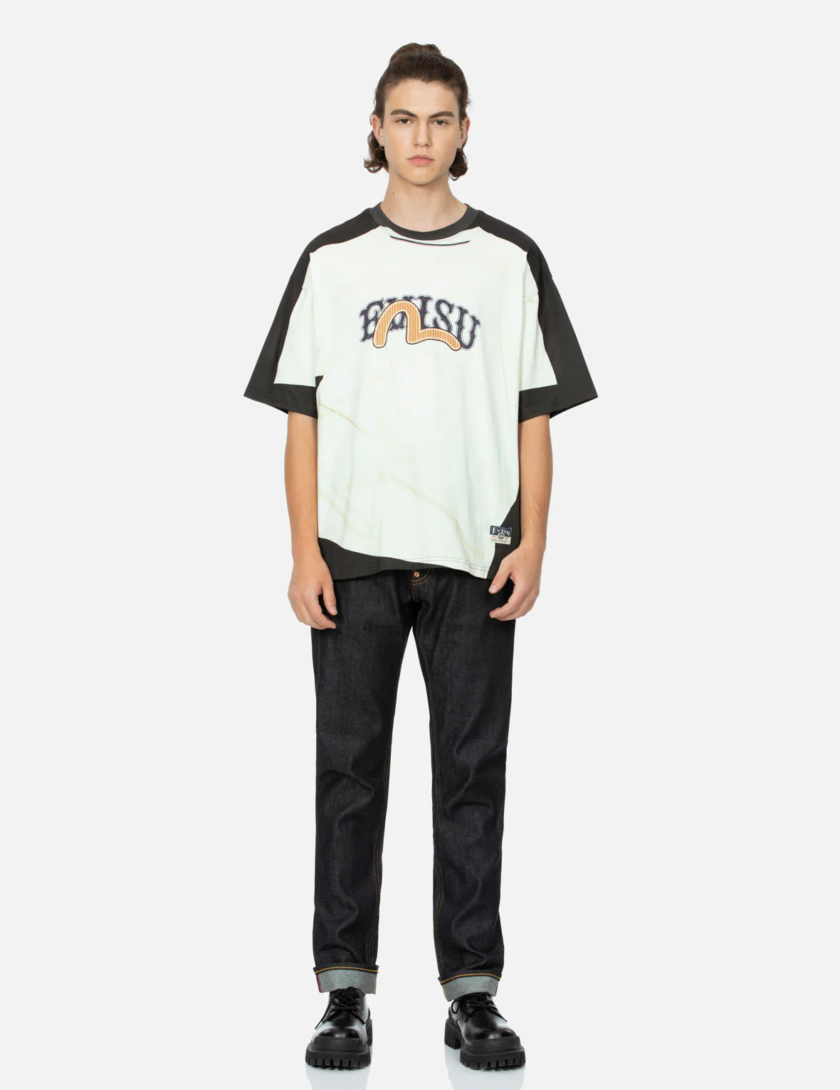 2-in-1 Logo and Seagull Print Loose Fit T-shirt - Image 9
