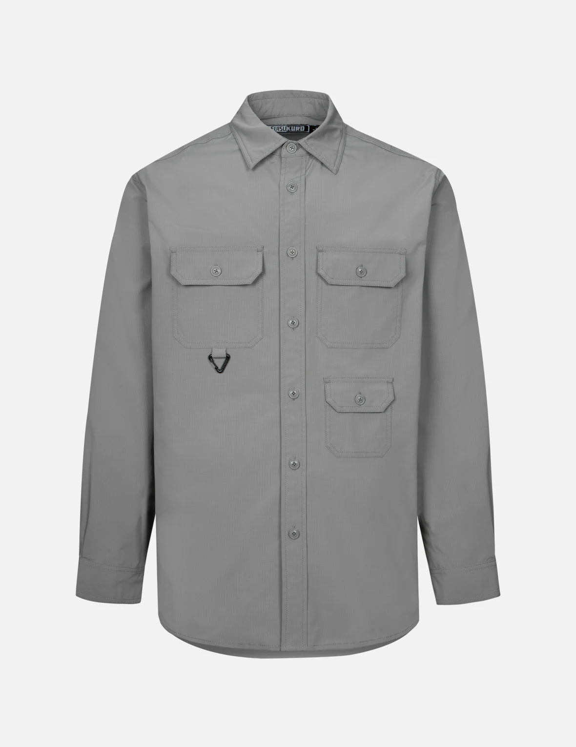 3D Metallic Fishing Logo Print Relax Fit Shirt - Image 5