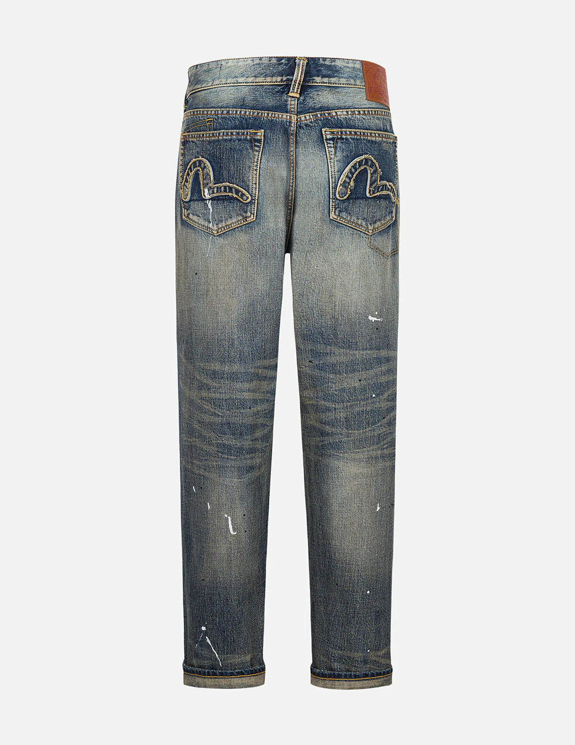 7-Pocket Design Vintage Washed Loose Fit Jeans #2038 - Image 2