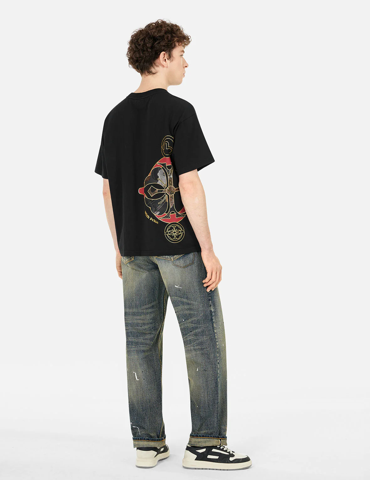 7-Pocket Design Vintage Washed Loose Fit Jeans #2038 - Image 4