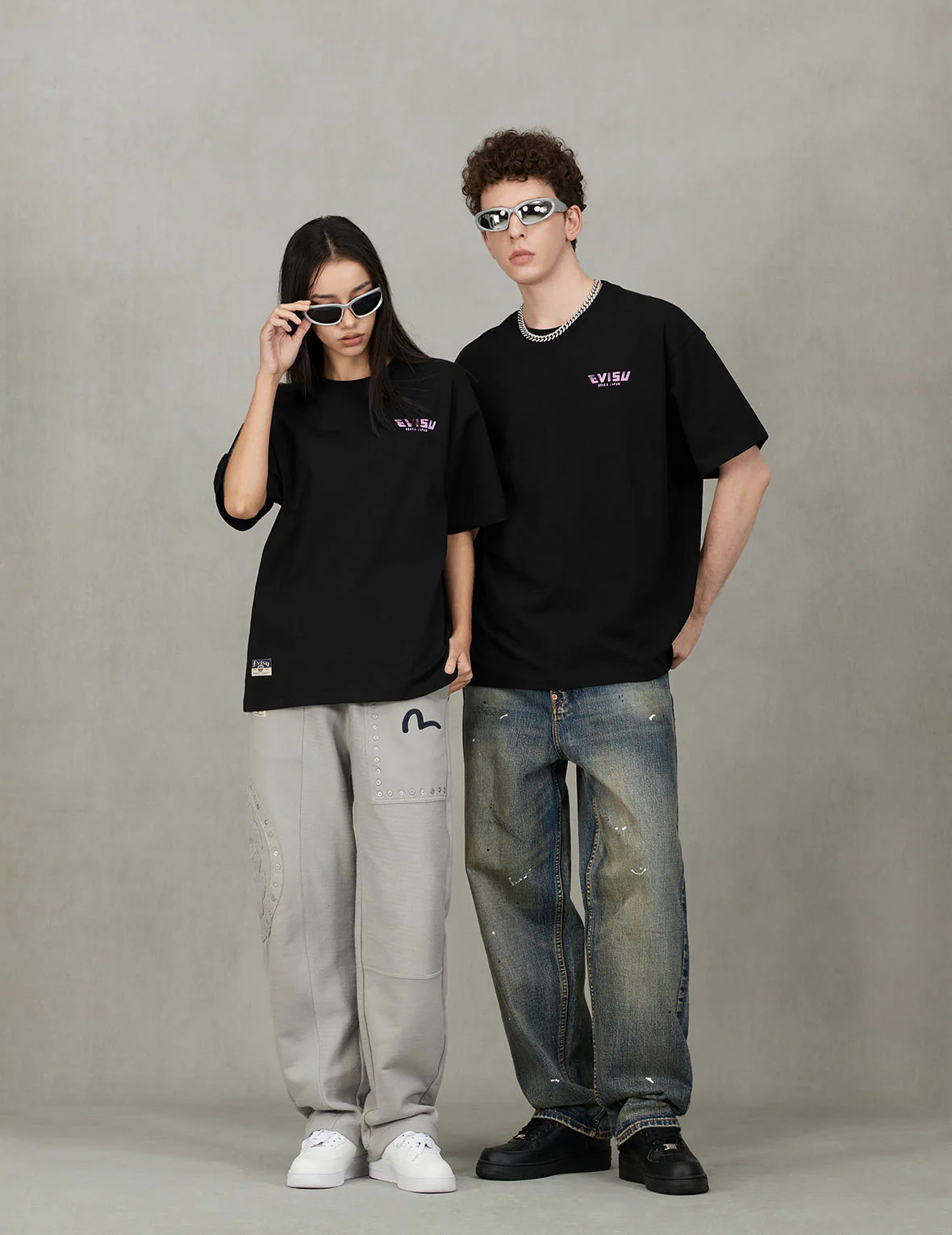 7-Pocket Design Vintage Washed Loose Fit Jeans #2038 - Image 5