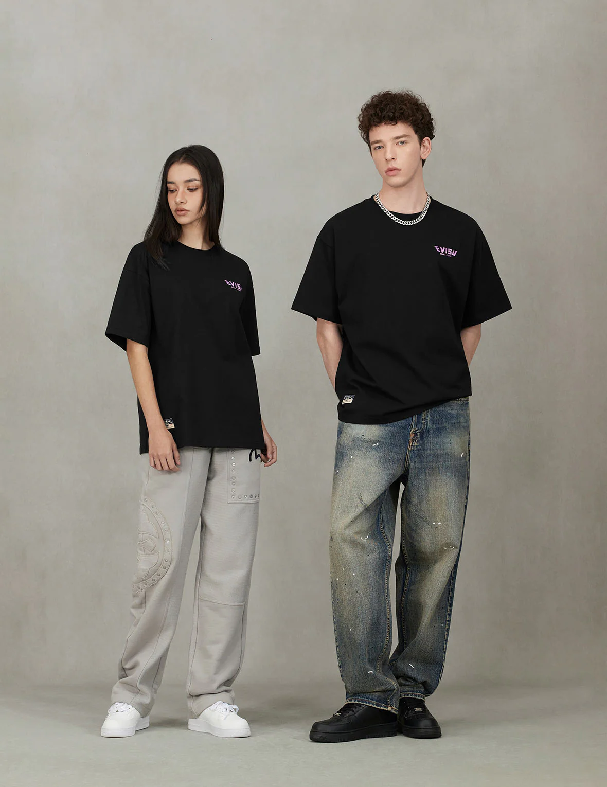 7-Pocket Design Vintage Washed Loose Fit Jeans #2038 - Image 6