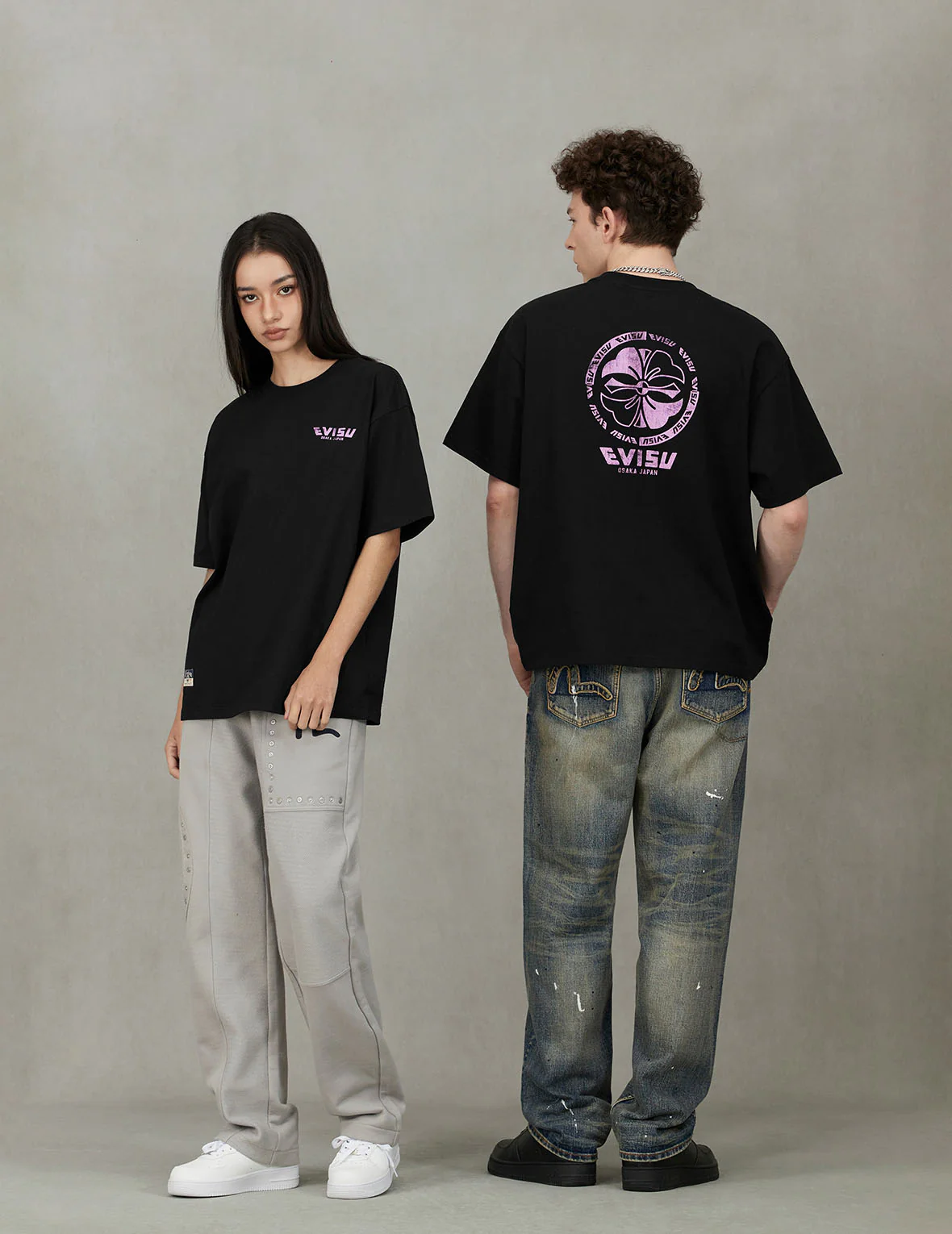7-Pocket Design Vintage Washed Loose Fit Jeans #2038 - Image 7