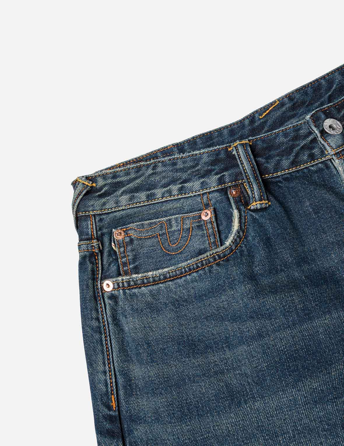 7-Pocket Design Washed Daicock Print Taper Fit Jeans #2017 - Image 12