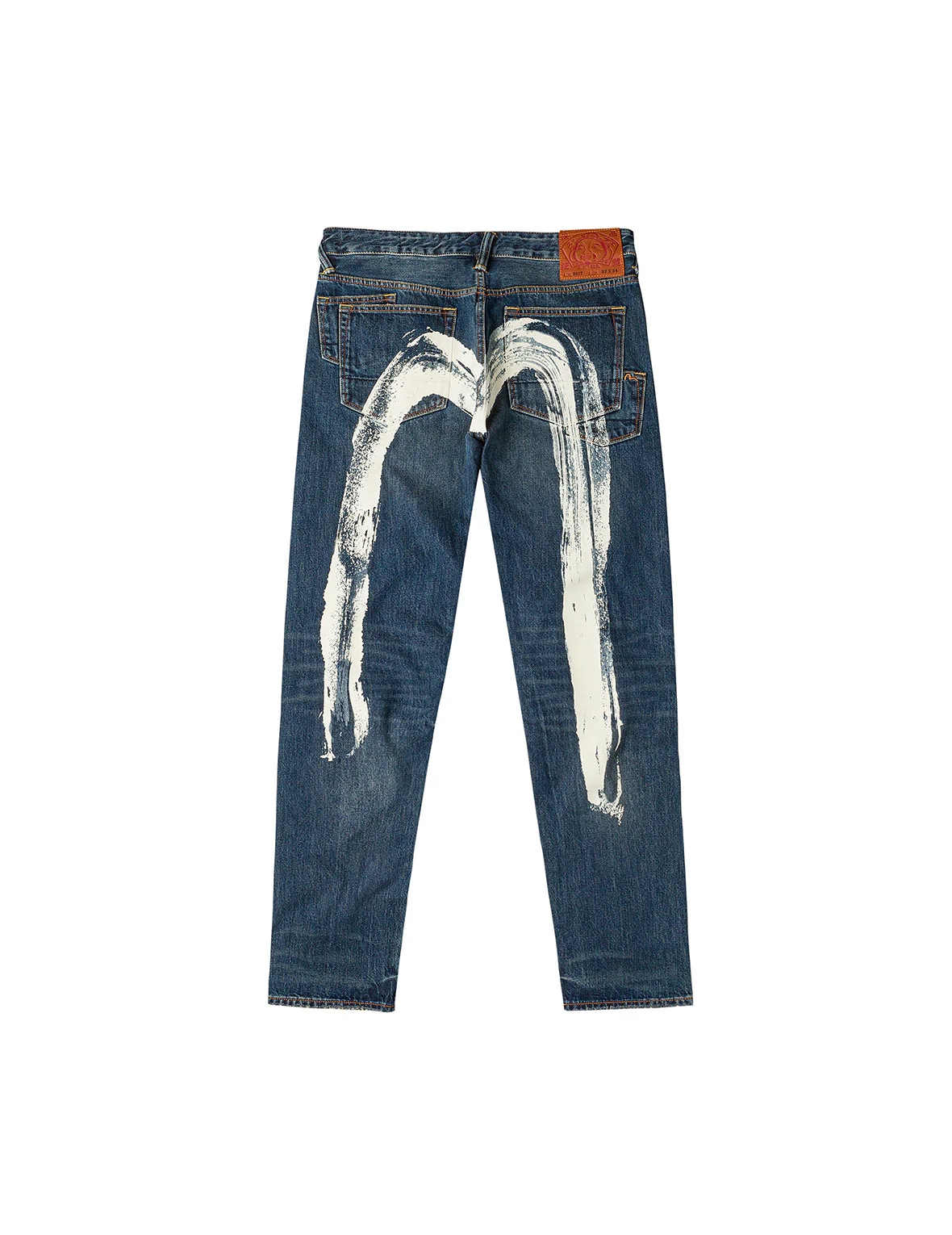 7-Pocket Design Washed Daicock Print Taper Fit Jeans #2017 - Image 15