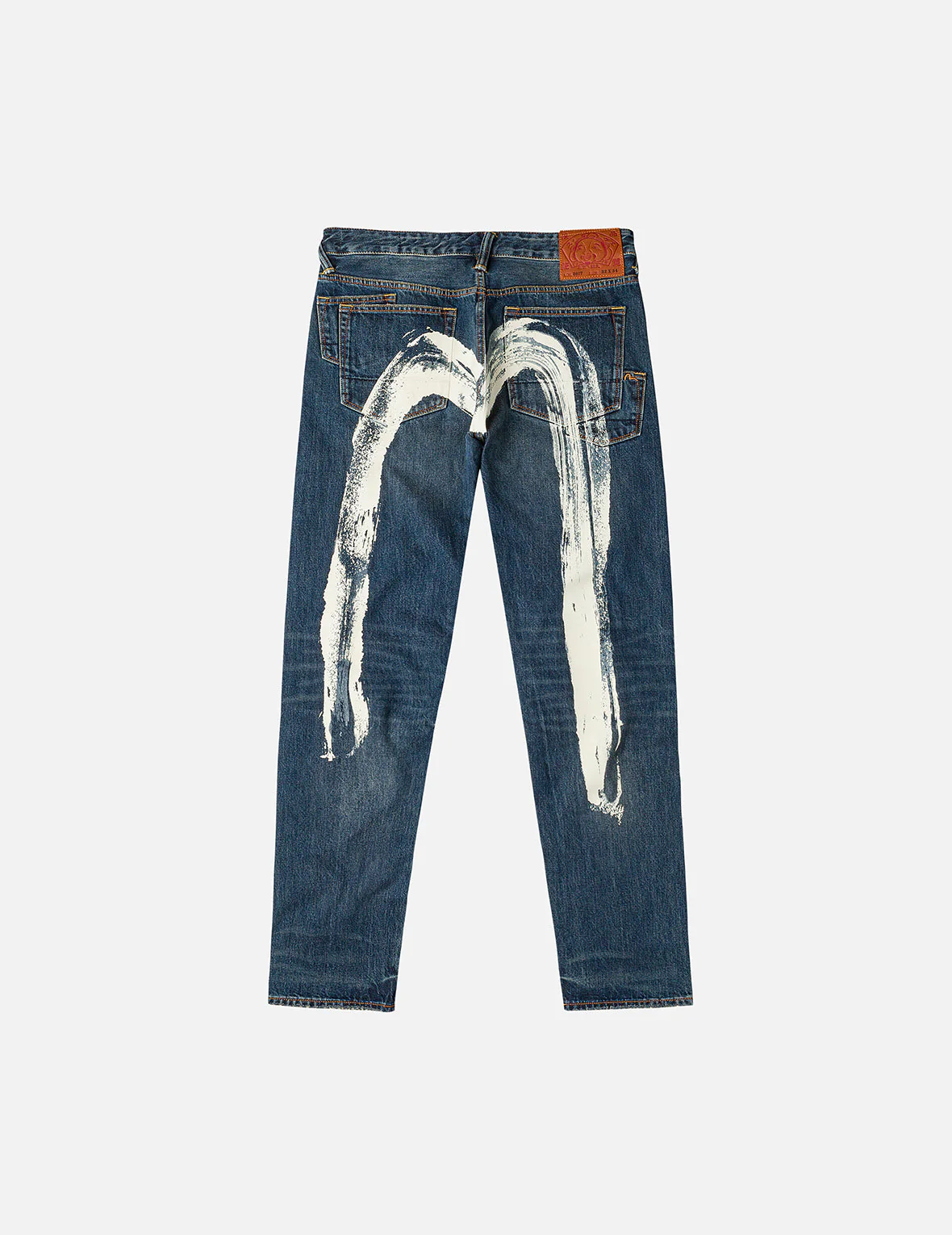 7-Pocket Design Washed Daicock Print Taper Fit Jeans #2017 - Image 3