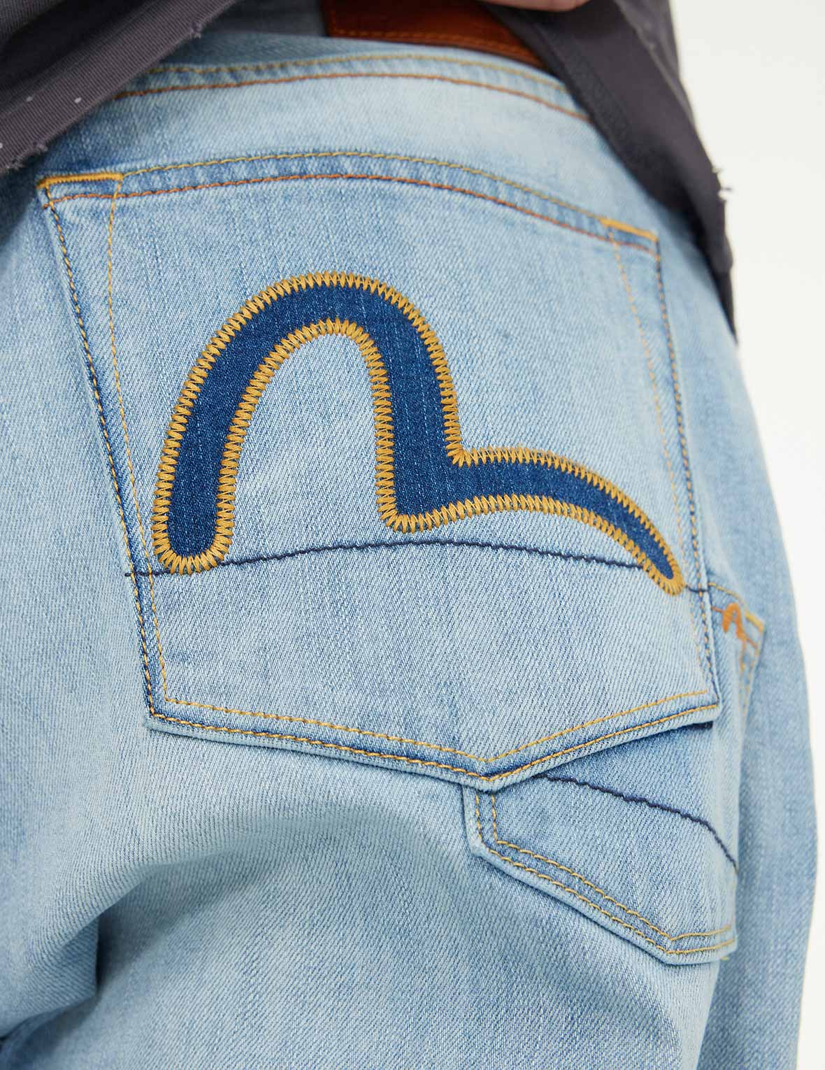 7-Pocket Design Washed Relax Straight Fit Jeans #2030 - Image 7
