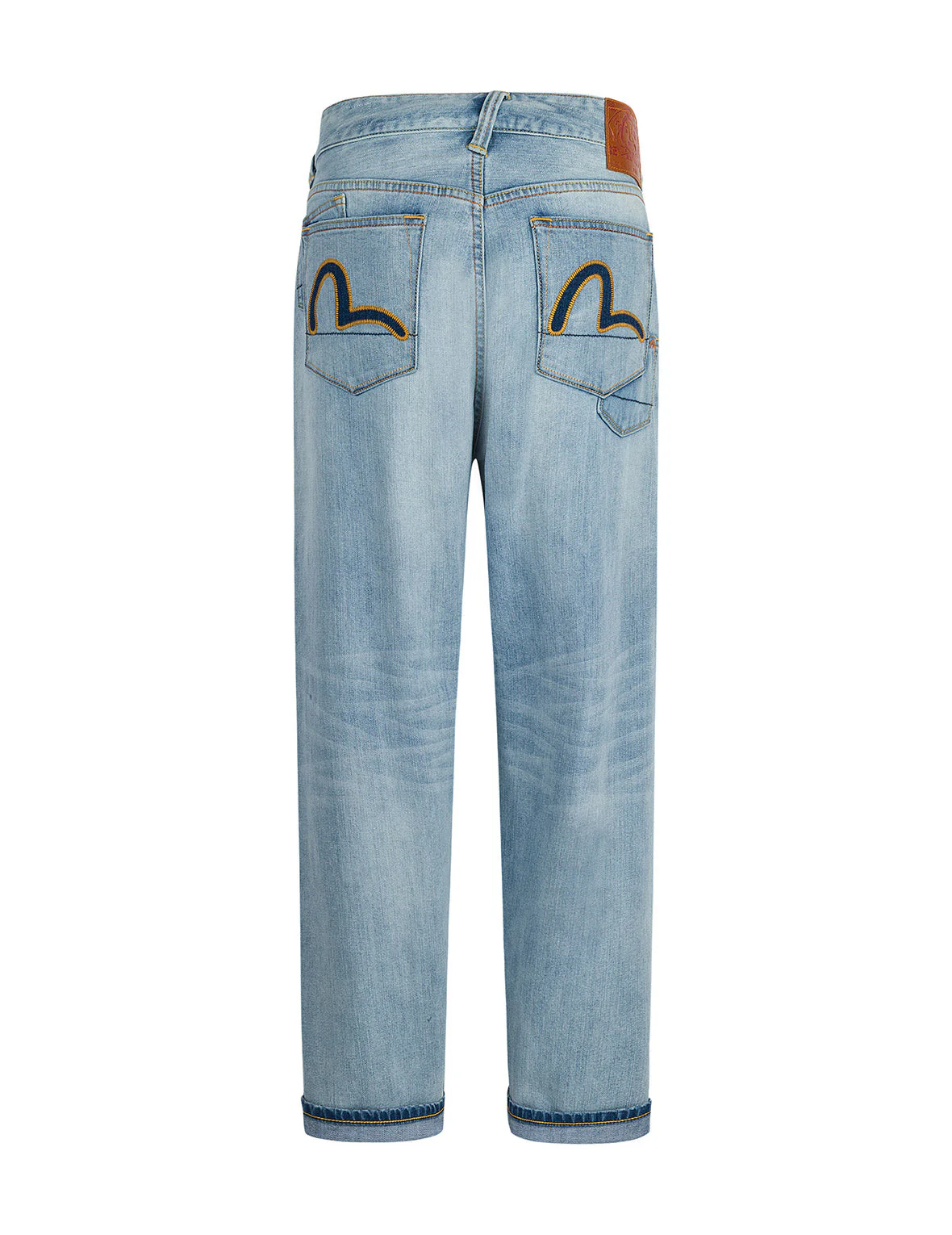 7-Pocket Design Washed Relax Straight Fit Jeans #2030 - Image 9