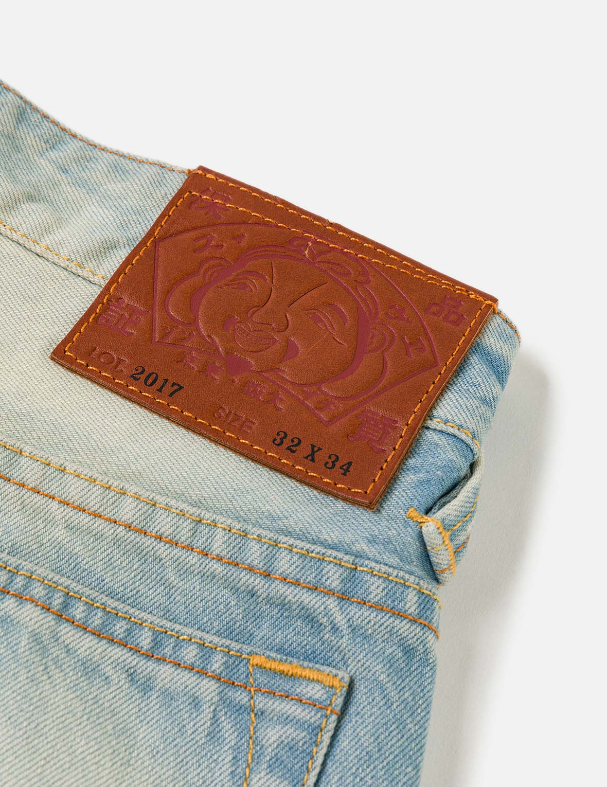 7-Pocket Seagull Print Washed Jeans #2017 - Image 11