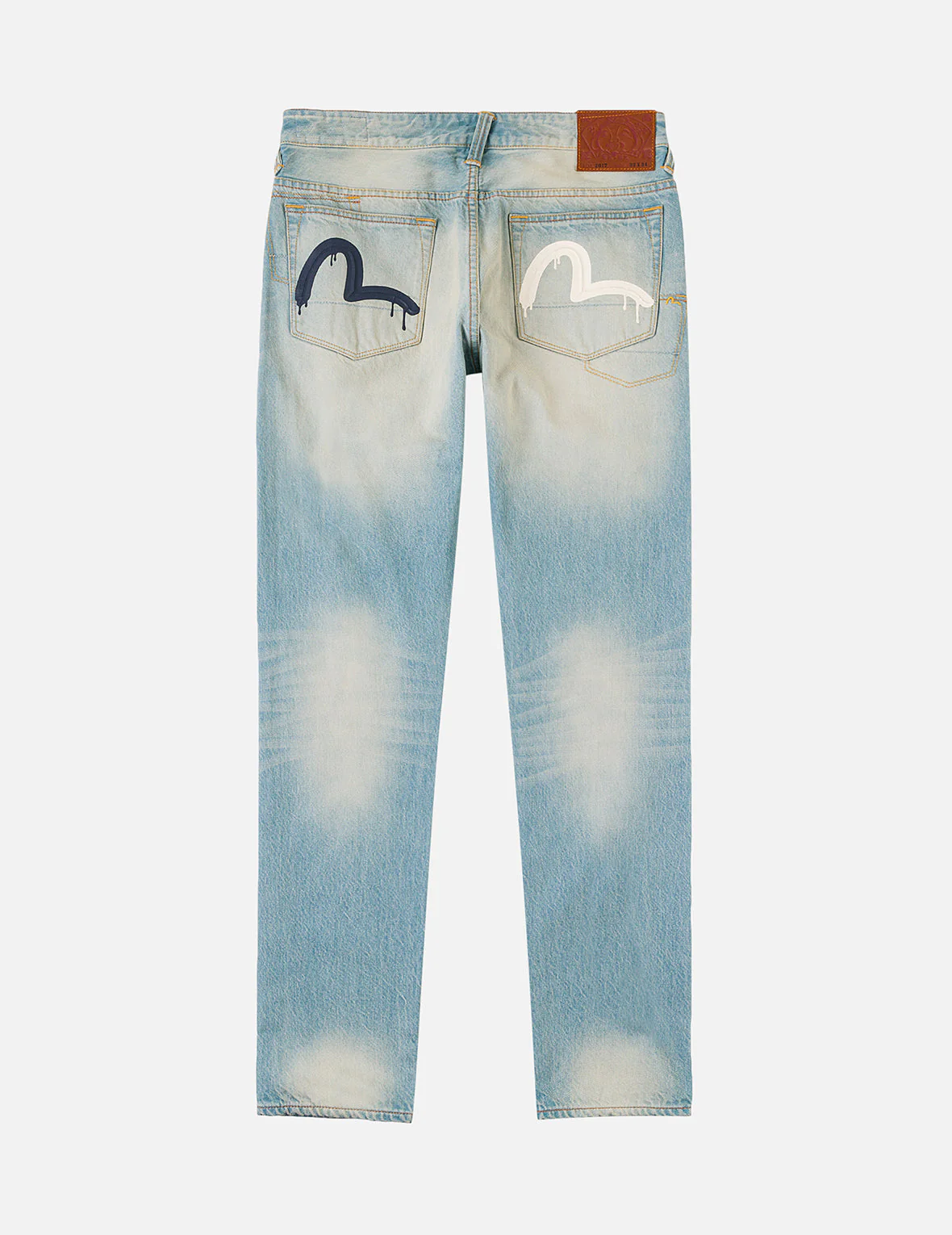 7-Pocket Seagull Print Washed Jeans #2017 - Image 3