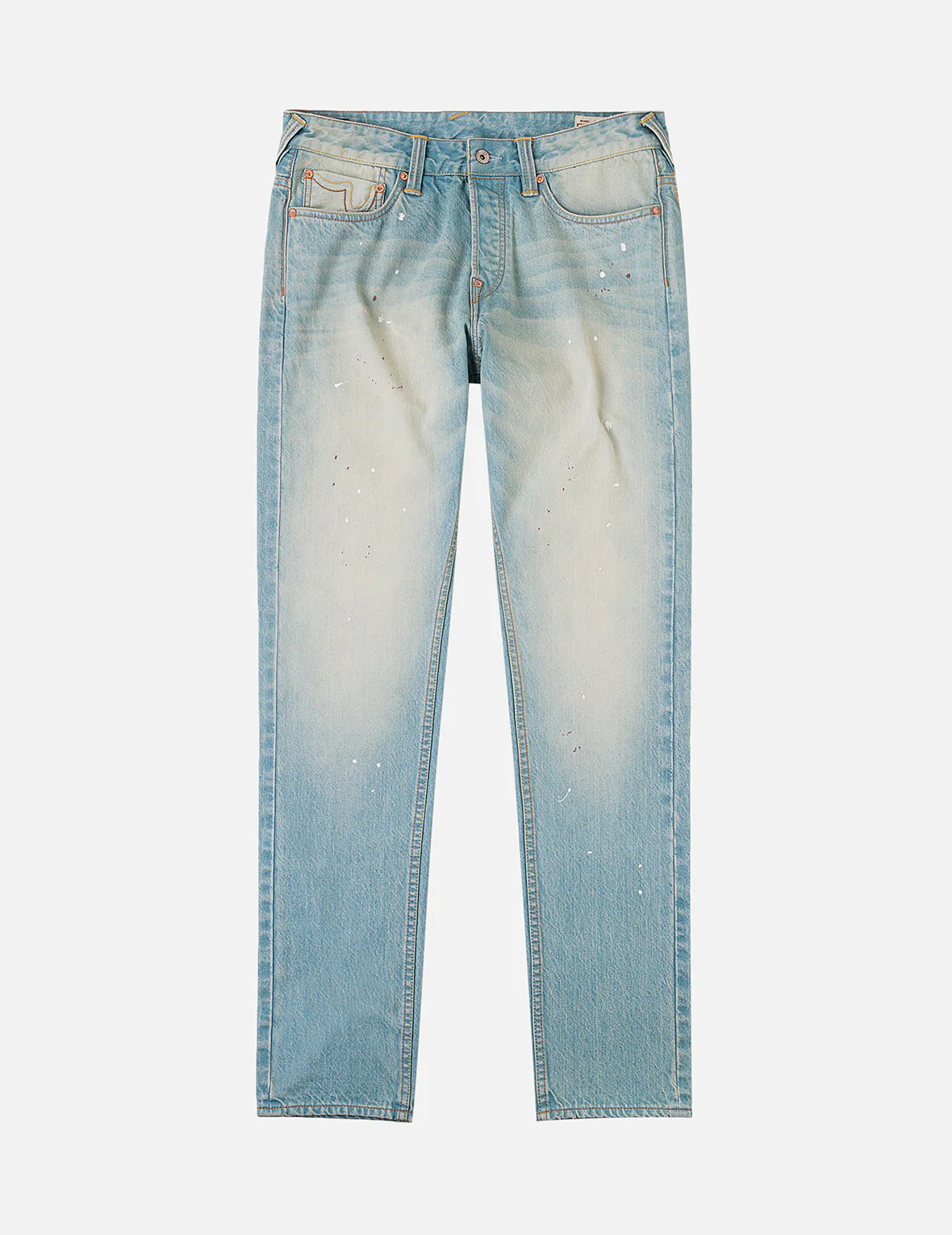 7-Pocket Seagull Print Washed Jeans #2017 - Image 4