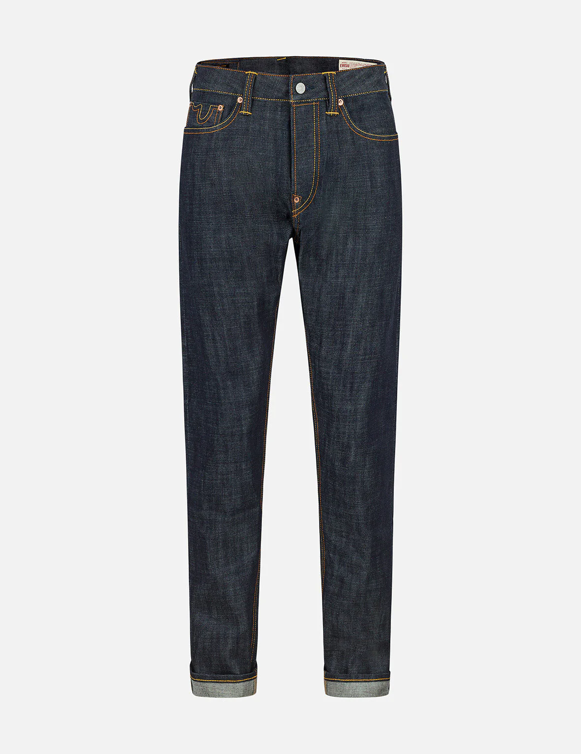 7 Pockets Design Taper Fit Raw Jeans #2017