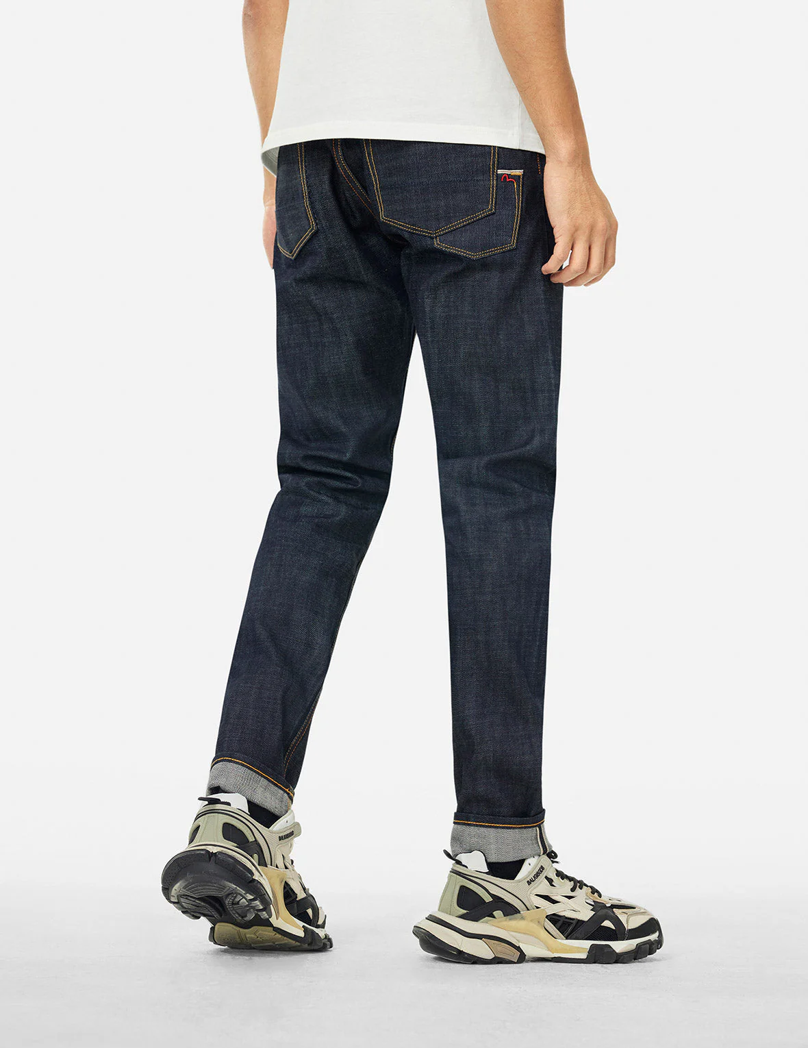7 Pockets Design Taper Fit Raw Jeans #2017 - Image 6