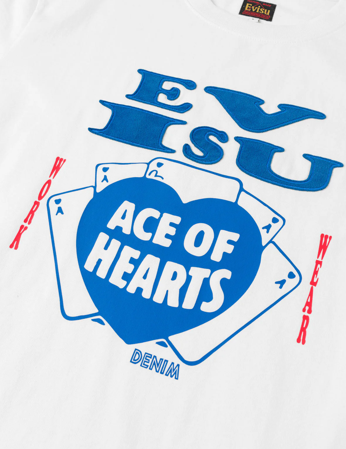 Ace of Hearts Flocked Logo T-shirt - Image 13