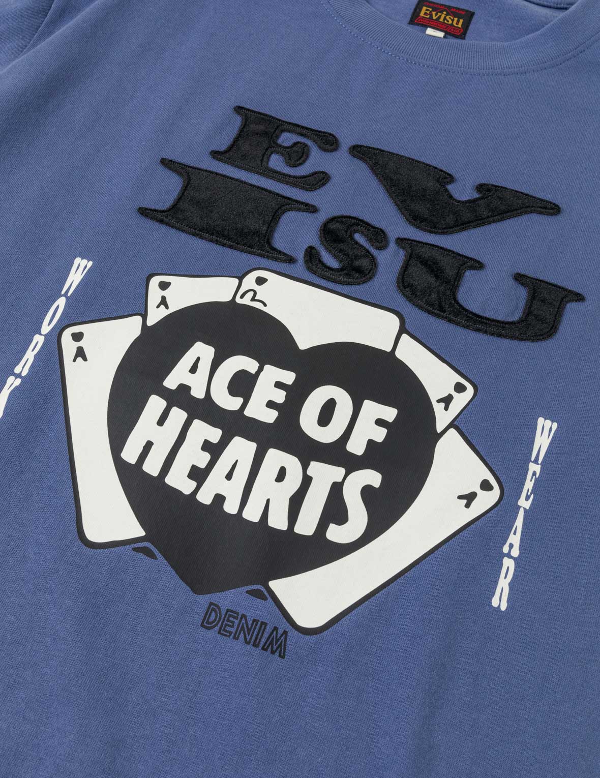 Ace of Hearts Flocked Logo T-shirt - Image 14