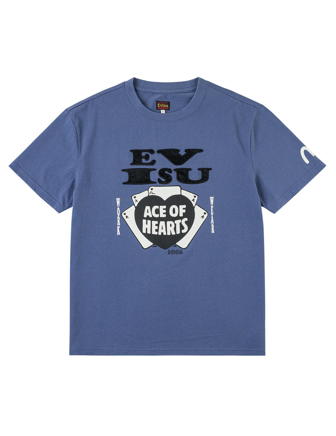 Ace of Hearts Flocked Logo T-shirt - Image 2
