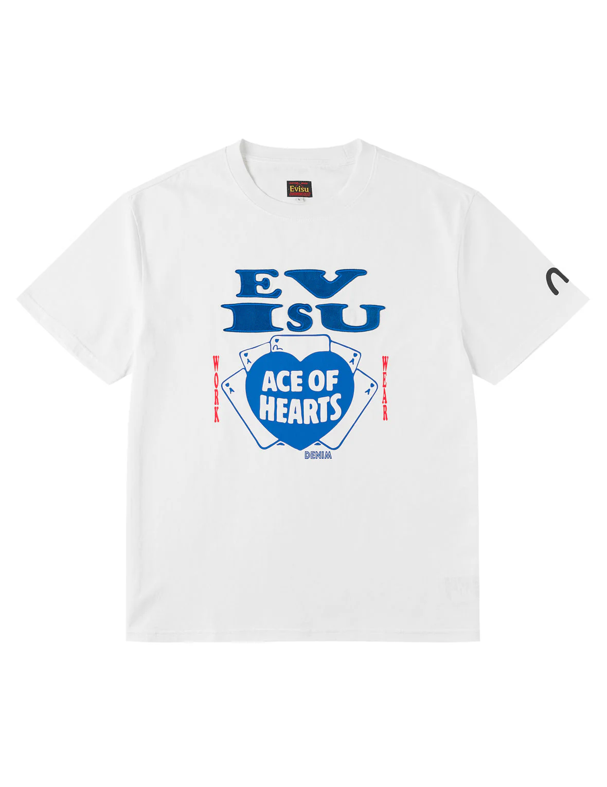 Ace of Hearts Flocked Logo T-shirt - Image 21