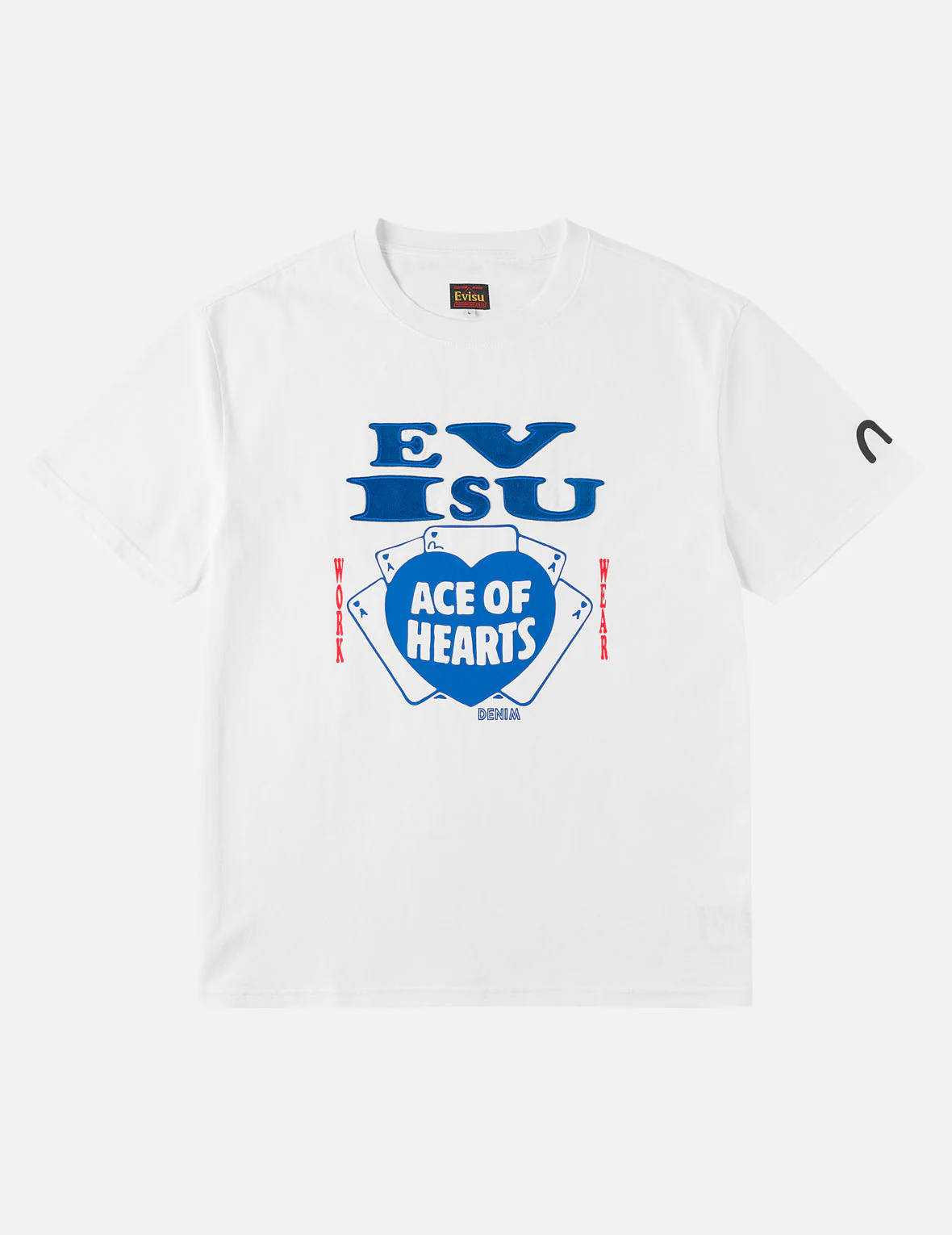 Ace of Hearts Flocked Logo T-shirt - Image 5