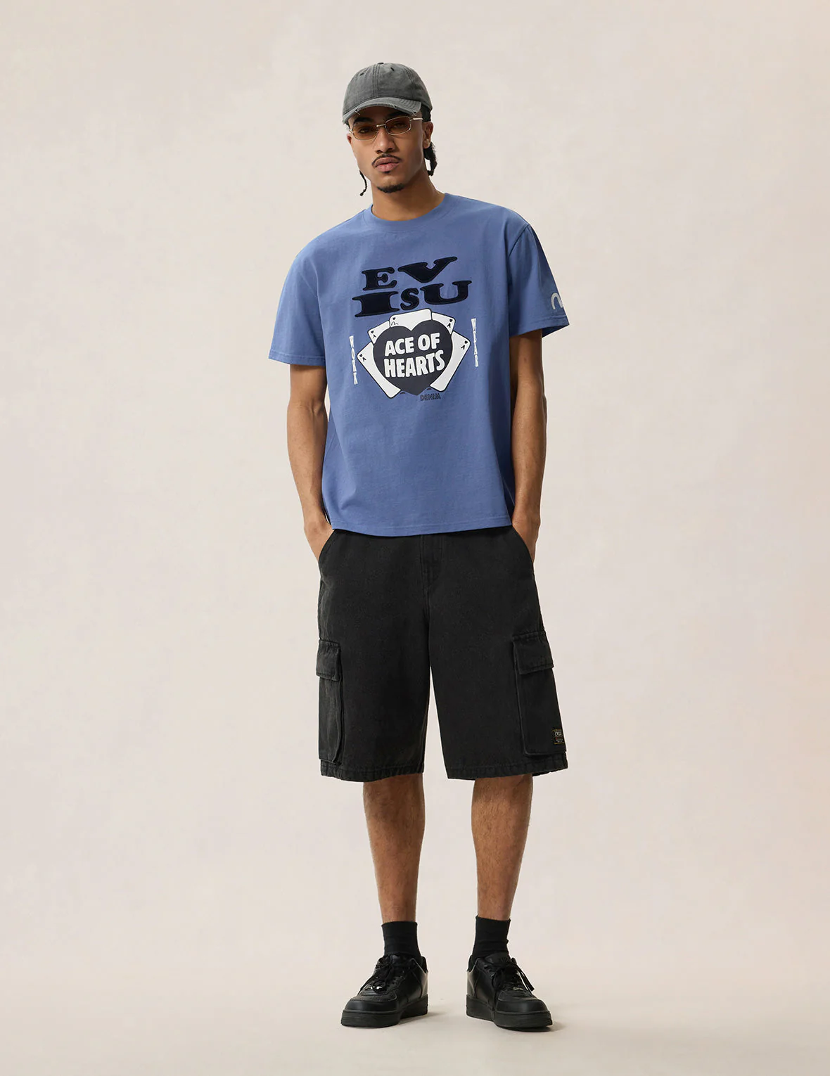 Ace of Hearts Flocked Logo T-shirt - Image 7