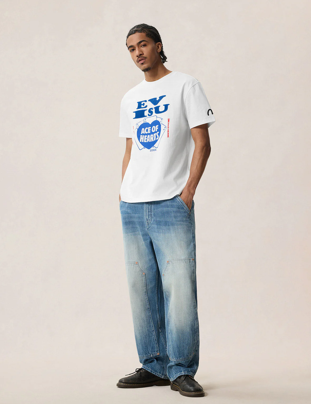 Ace of Hearts Flocked Logo T-shirt - Image 8