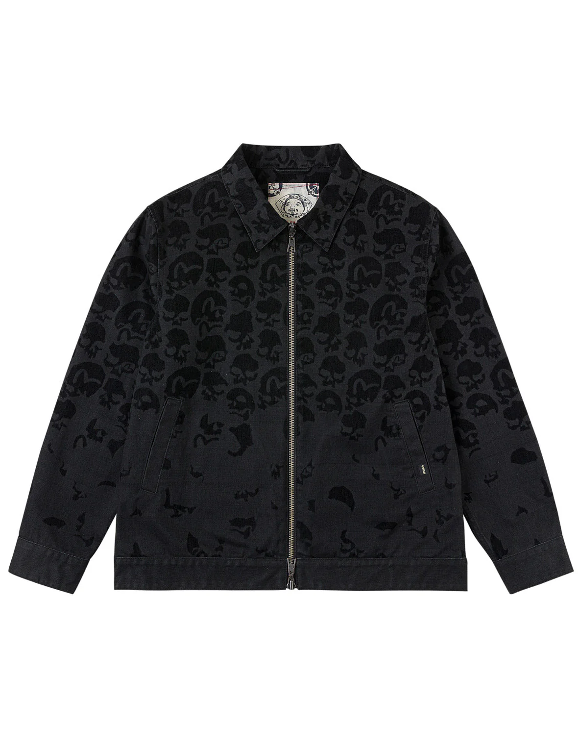 All-over Scattered Flocking Skull Jacket - Image 13