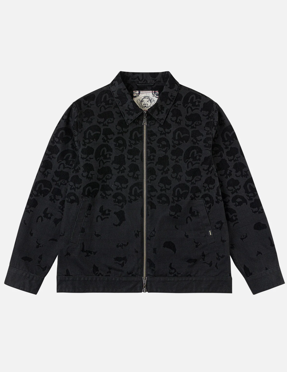All-over Scattered Flocking Skull Jacket - Image 3