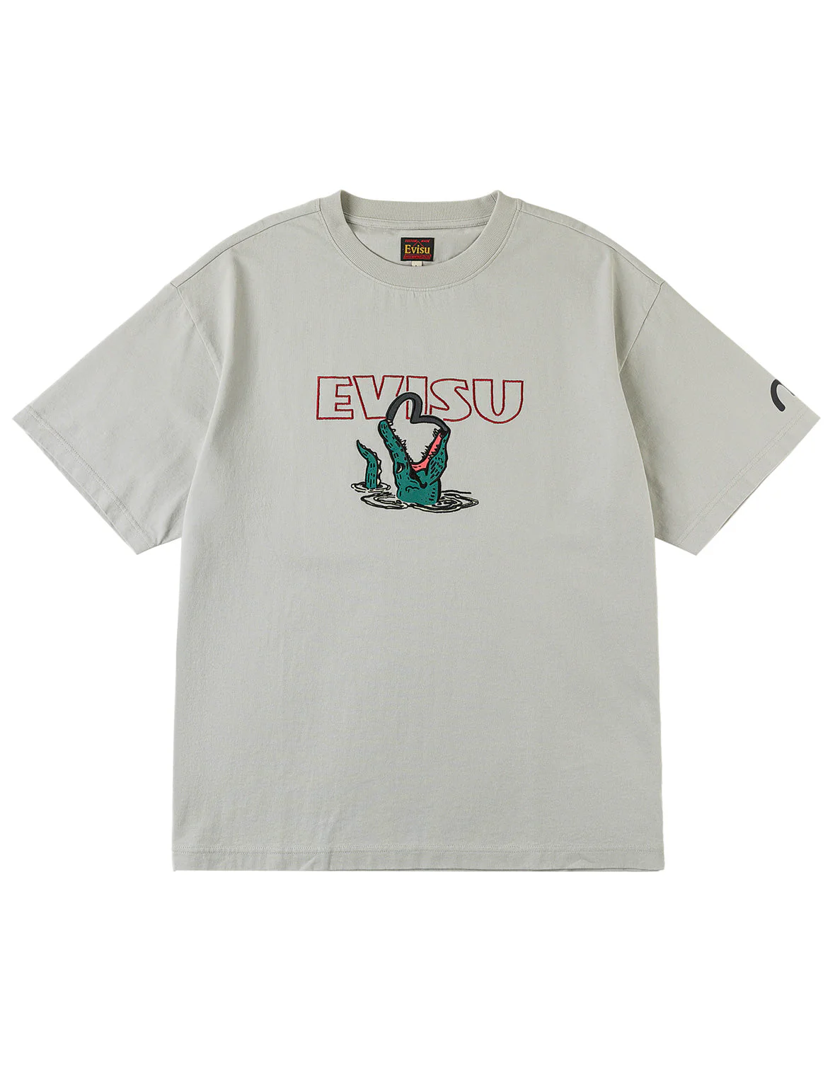 Alligator vs Seagull Outlined Embroidery T-shirt - Image 21