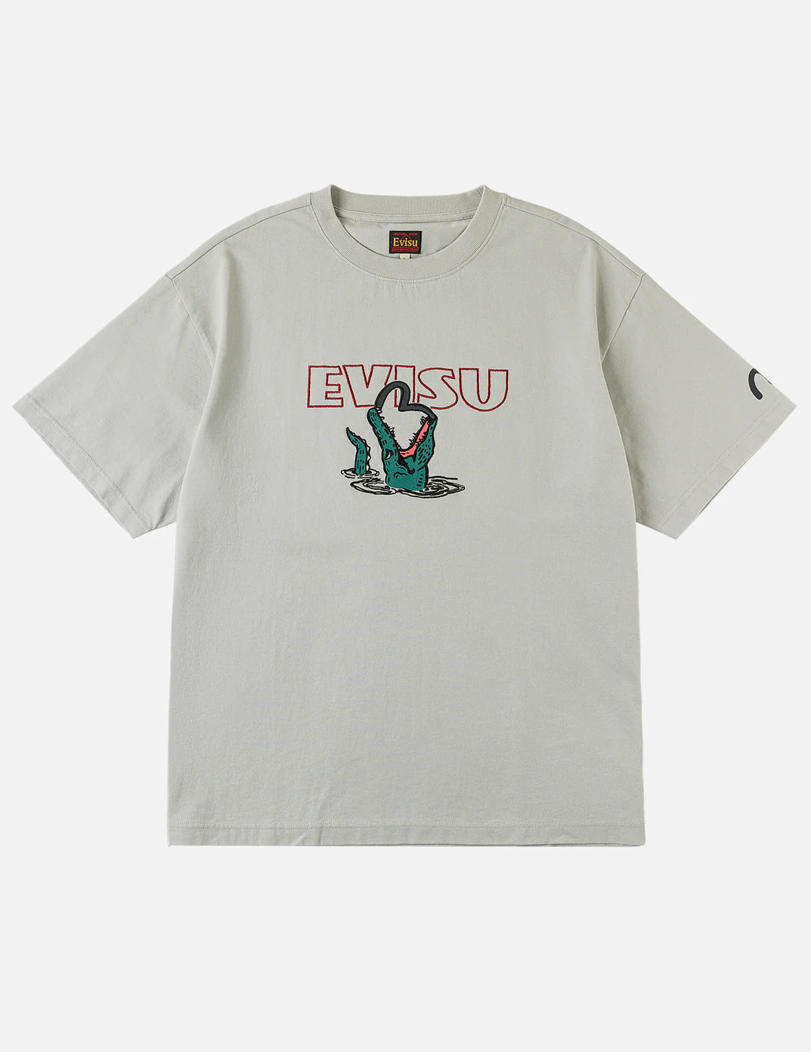 Alligator vs Seagull Outlined Embroidery T-shirt - Image 5