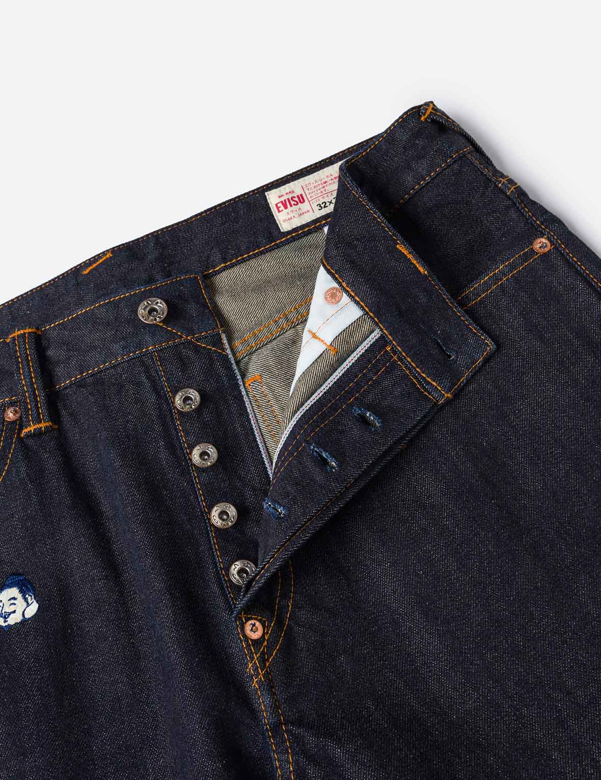 Allover Brand Embroidery Regular Fit Jeans #2020 - Image 12