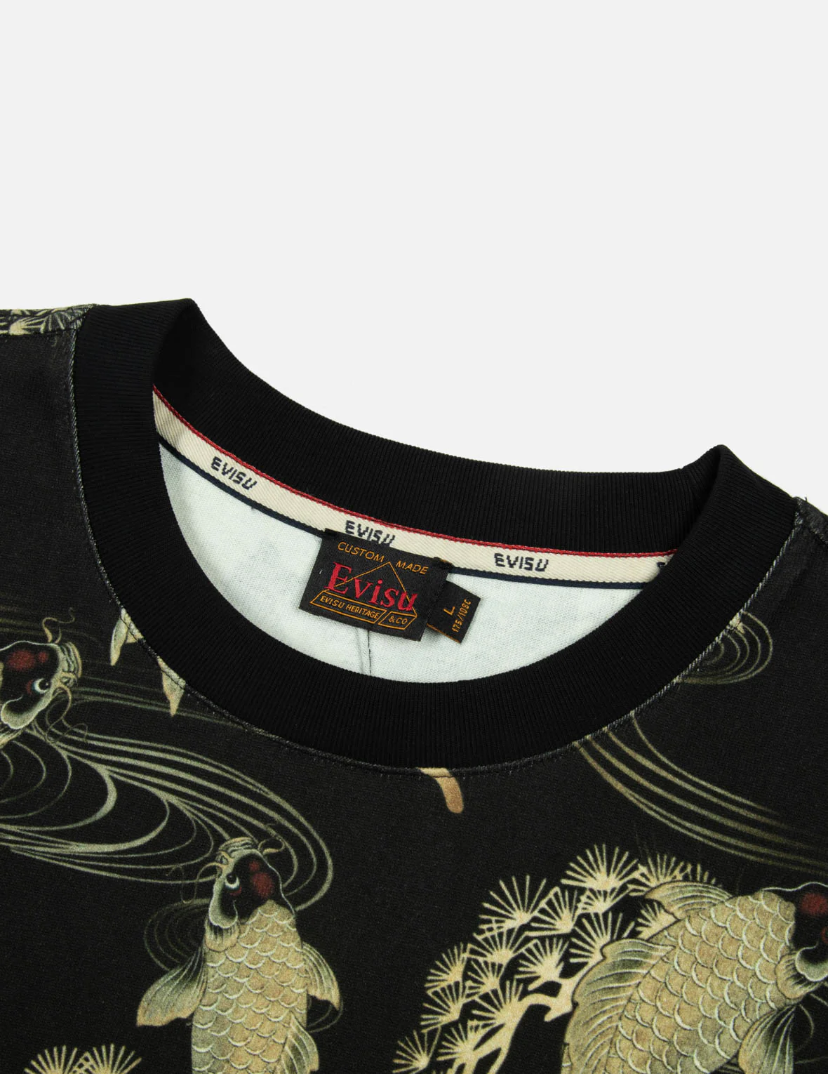 Allover Carp and Seagull Print Relax Fit T-shirt - Image 9