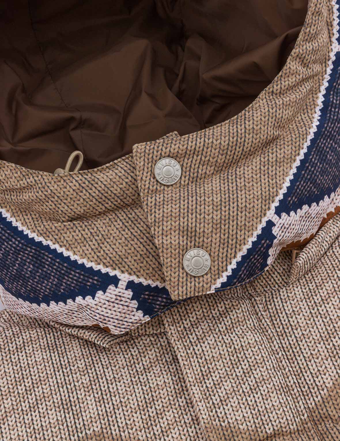 Allover Chimayo Tapestry Knit Print Regular Fit Down Jacket - Image 20