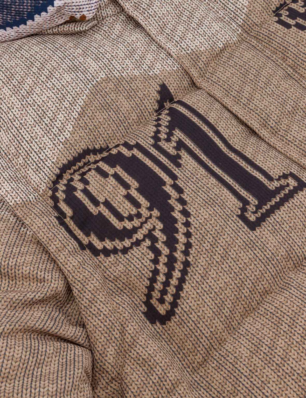 Allover Chimayo Tapestry Knit Print Regular Fit Down Jacket - Image 21
