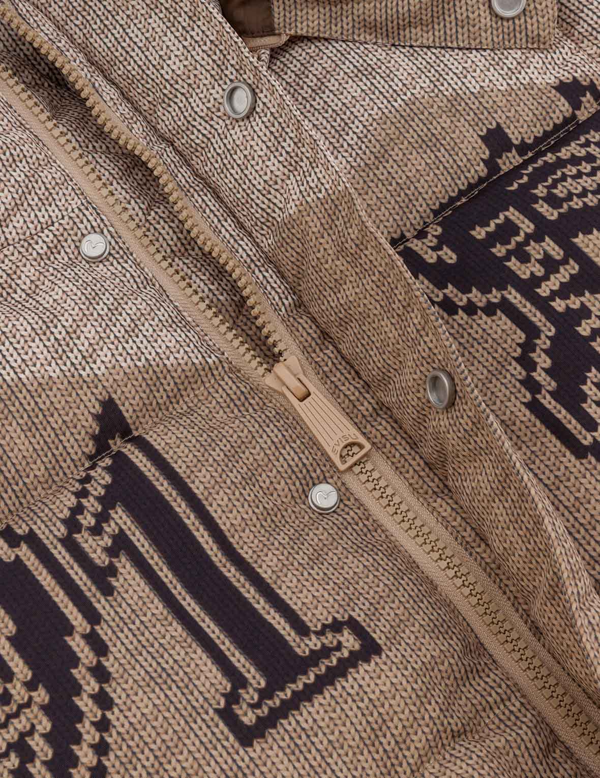 Allover Chimayo Tapestry Knit Print Regular Fit Down Jacket - Image 22