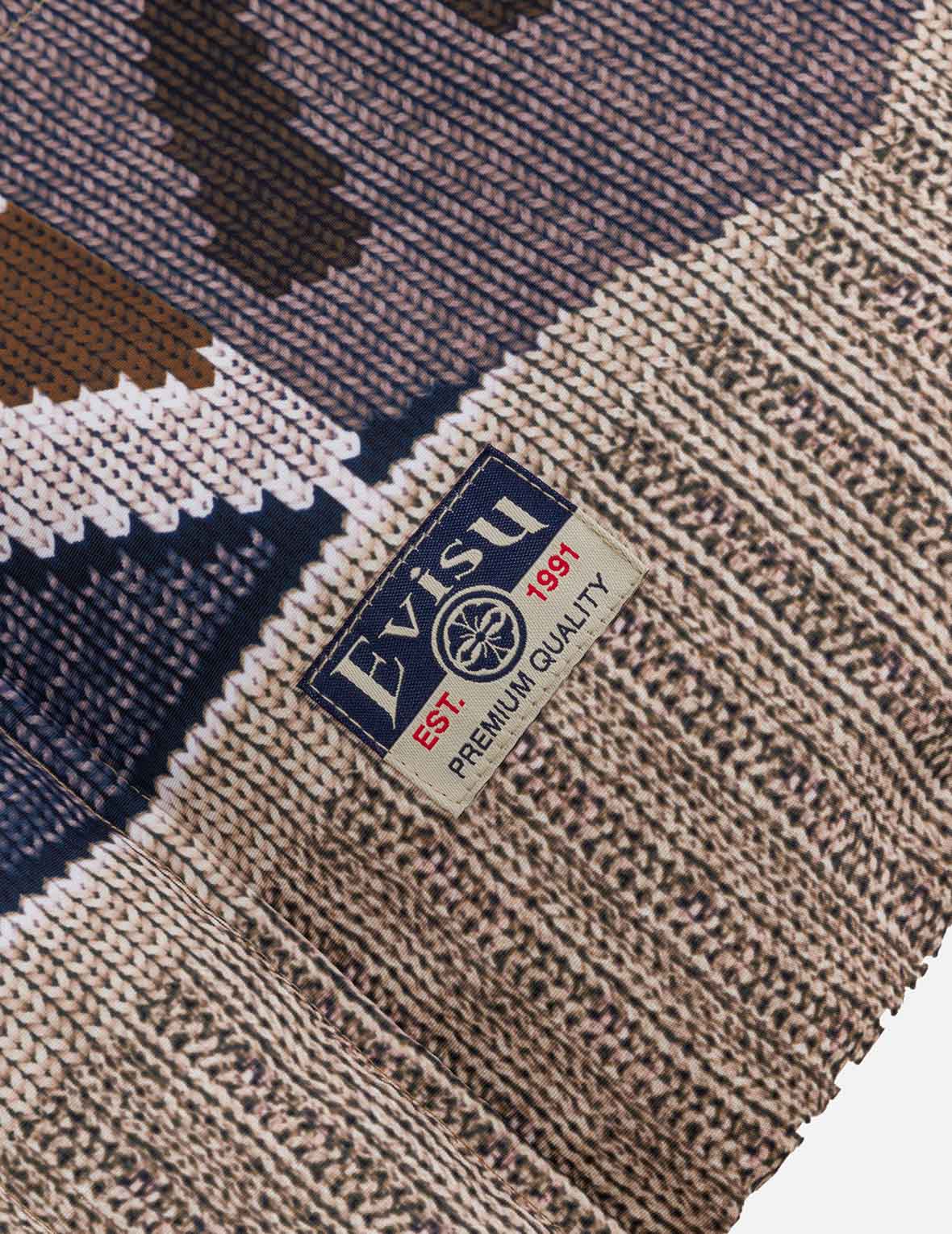 Allover Chimayo Tapestry Knit Print Regular Fit Down Jacket - Image 23