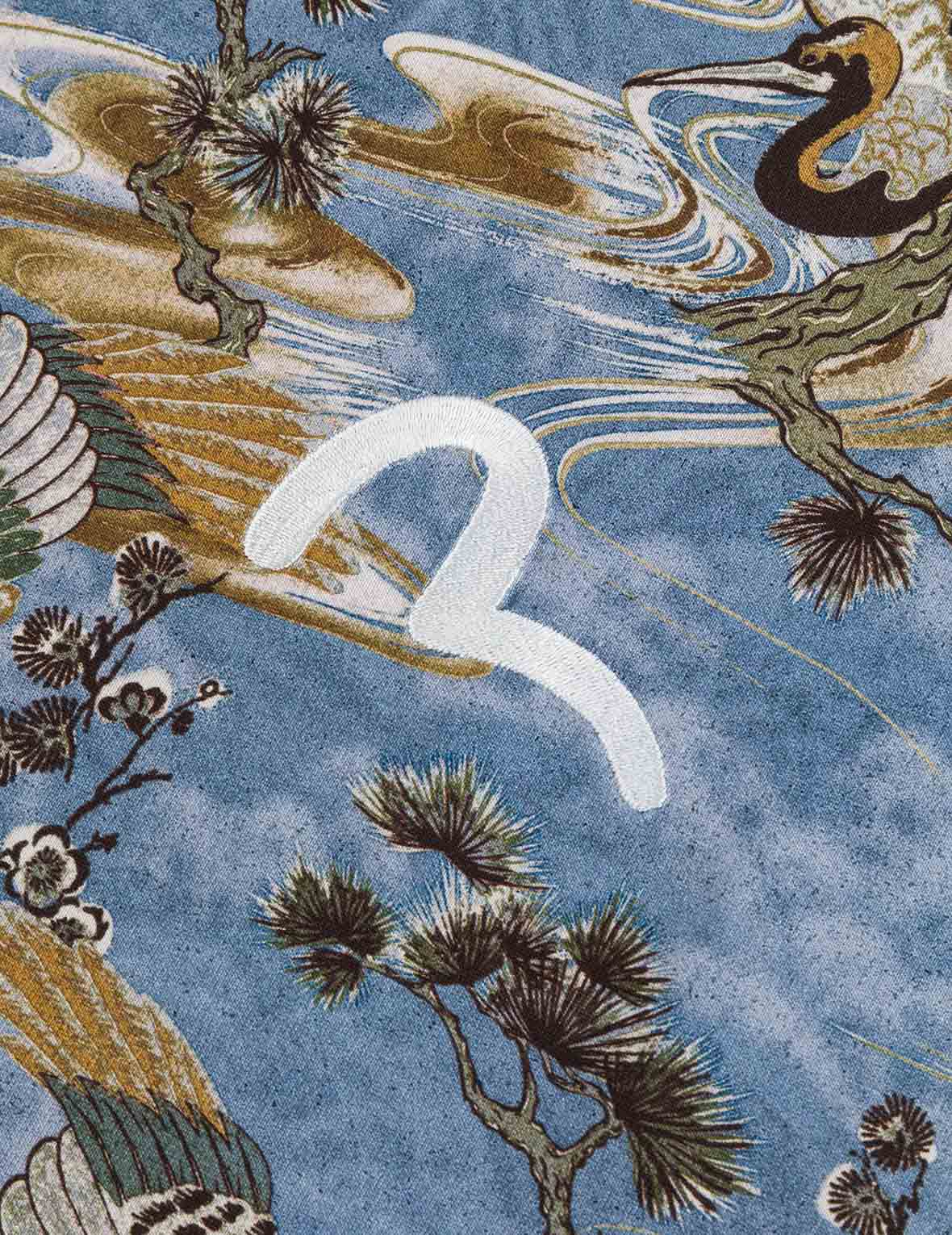 Allover Crane Print Relax Fit T-shirt - Image 7