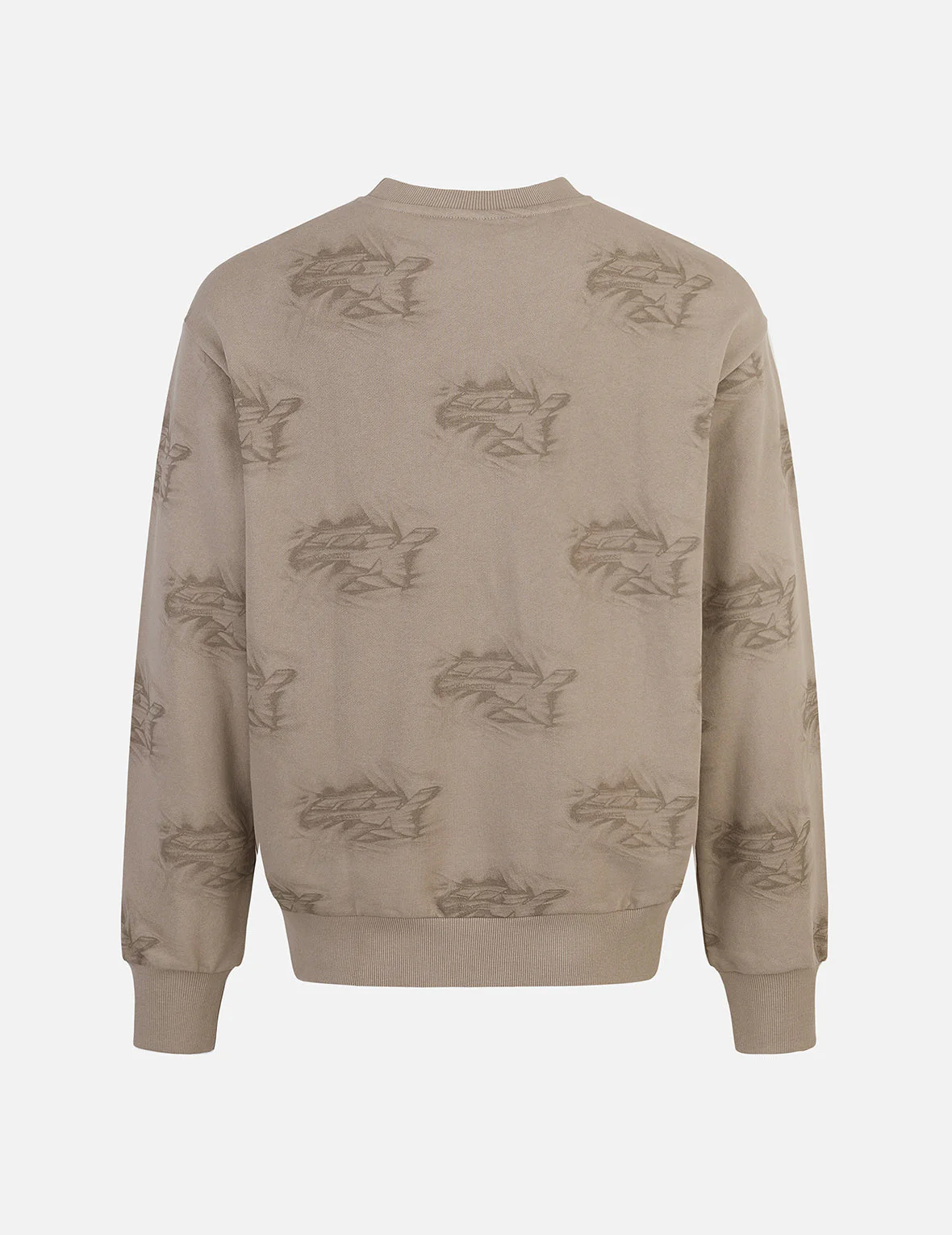 Allover Crinkle Logo Print Regular Fit Sweatshirt - Image 14