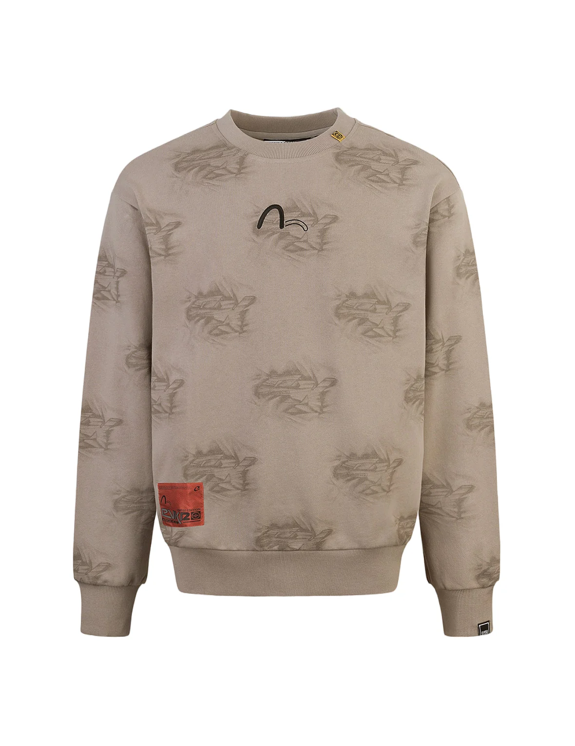 Allover Crinkle Logo Print Regular Fit Sweatshirt - Image 22