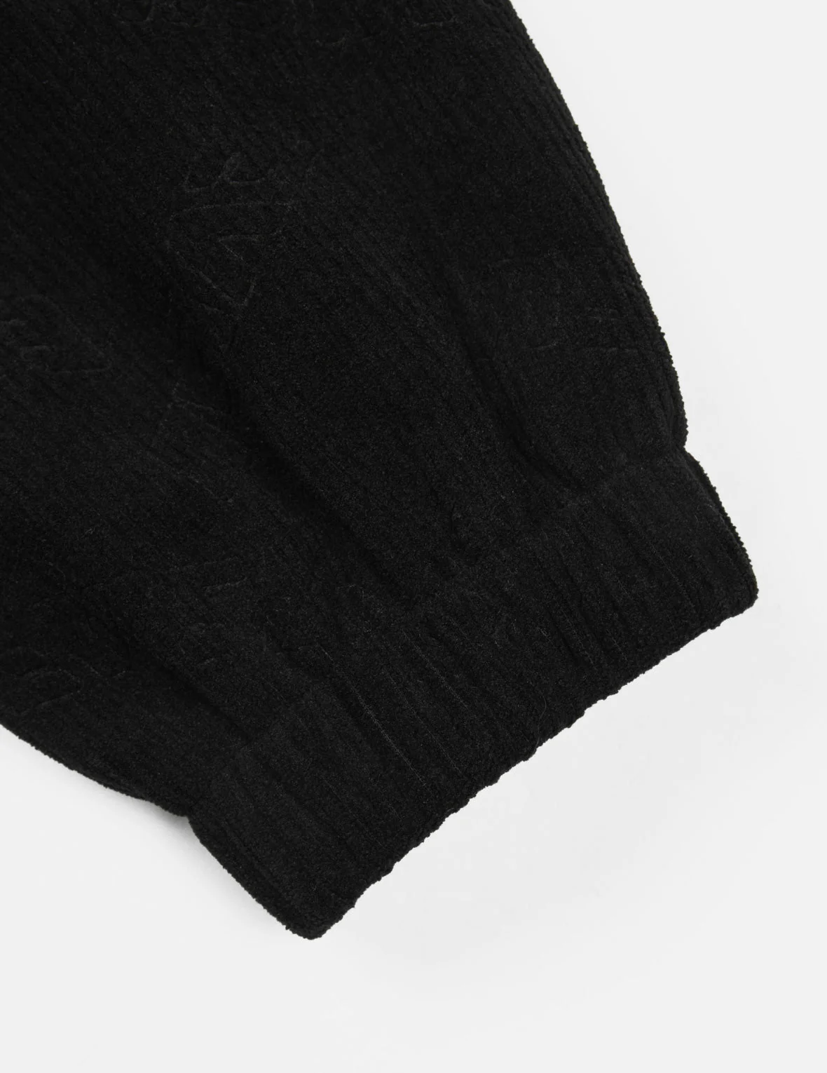 Allover Deboss Logo and Seagull Embroidery Loose Fit Hooded Corduroy Jacket - Image 5