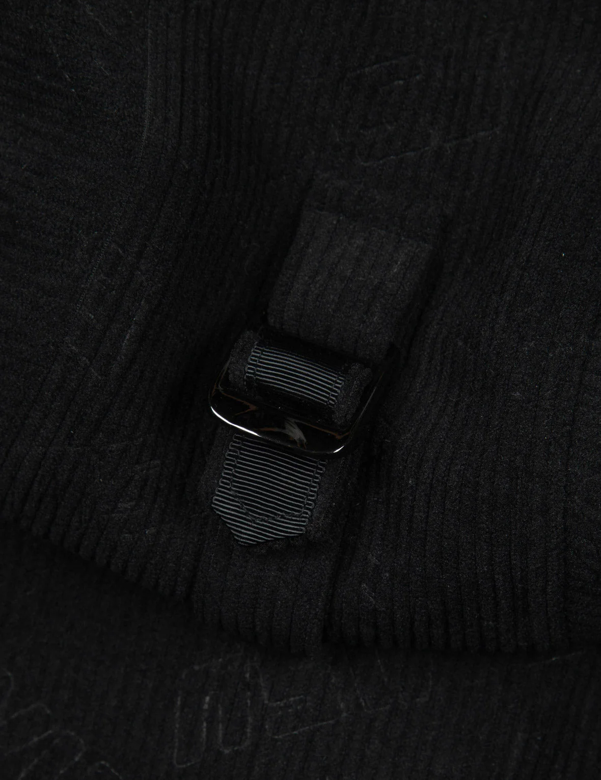 Allover Deboss Logo and Seagull Embroidery Loose Fit Hooded Corduroy Jacket - Image 7