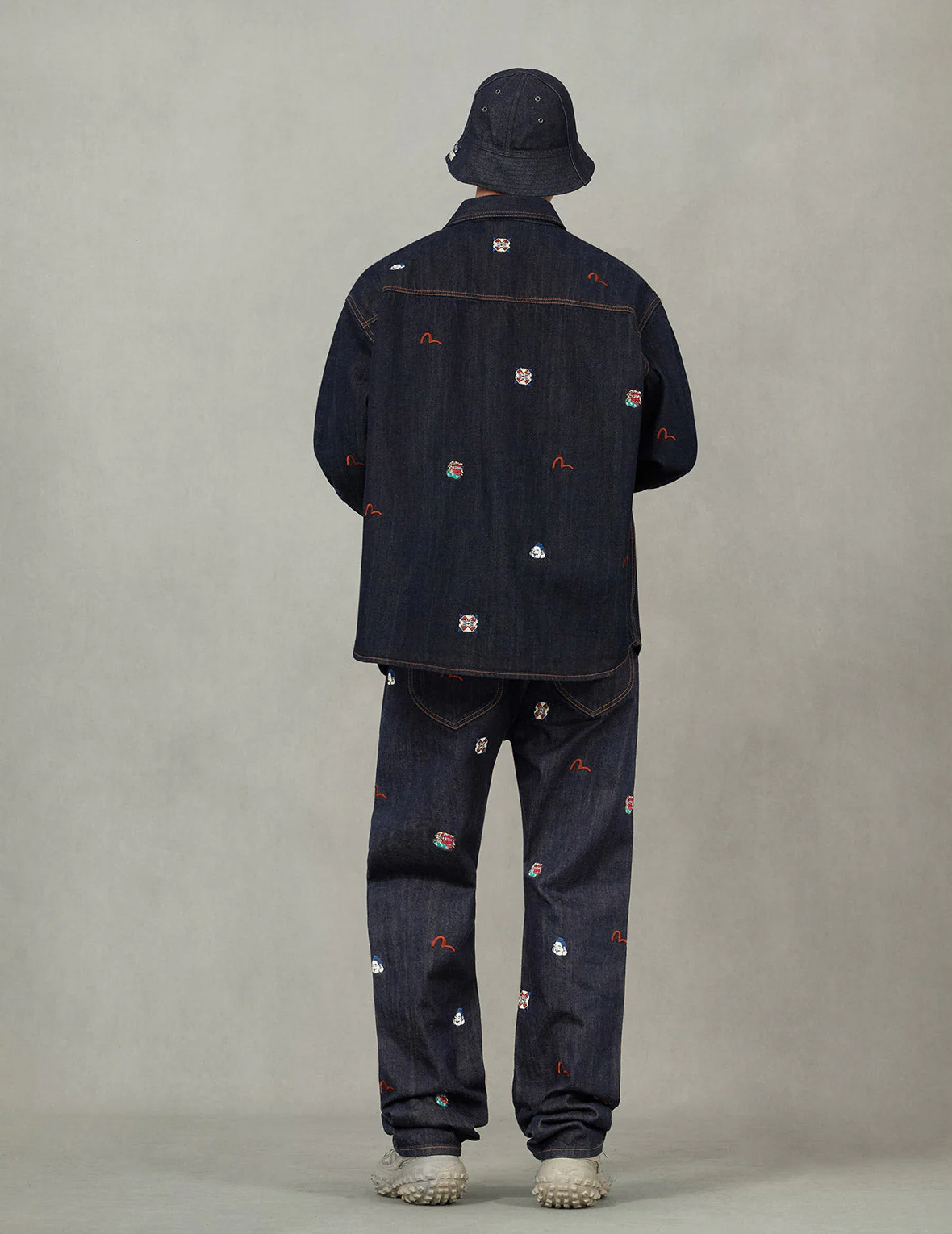 Allover Embroidery Regular Fit Denim Shirt Jacket - Image 6