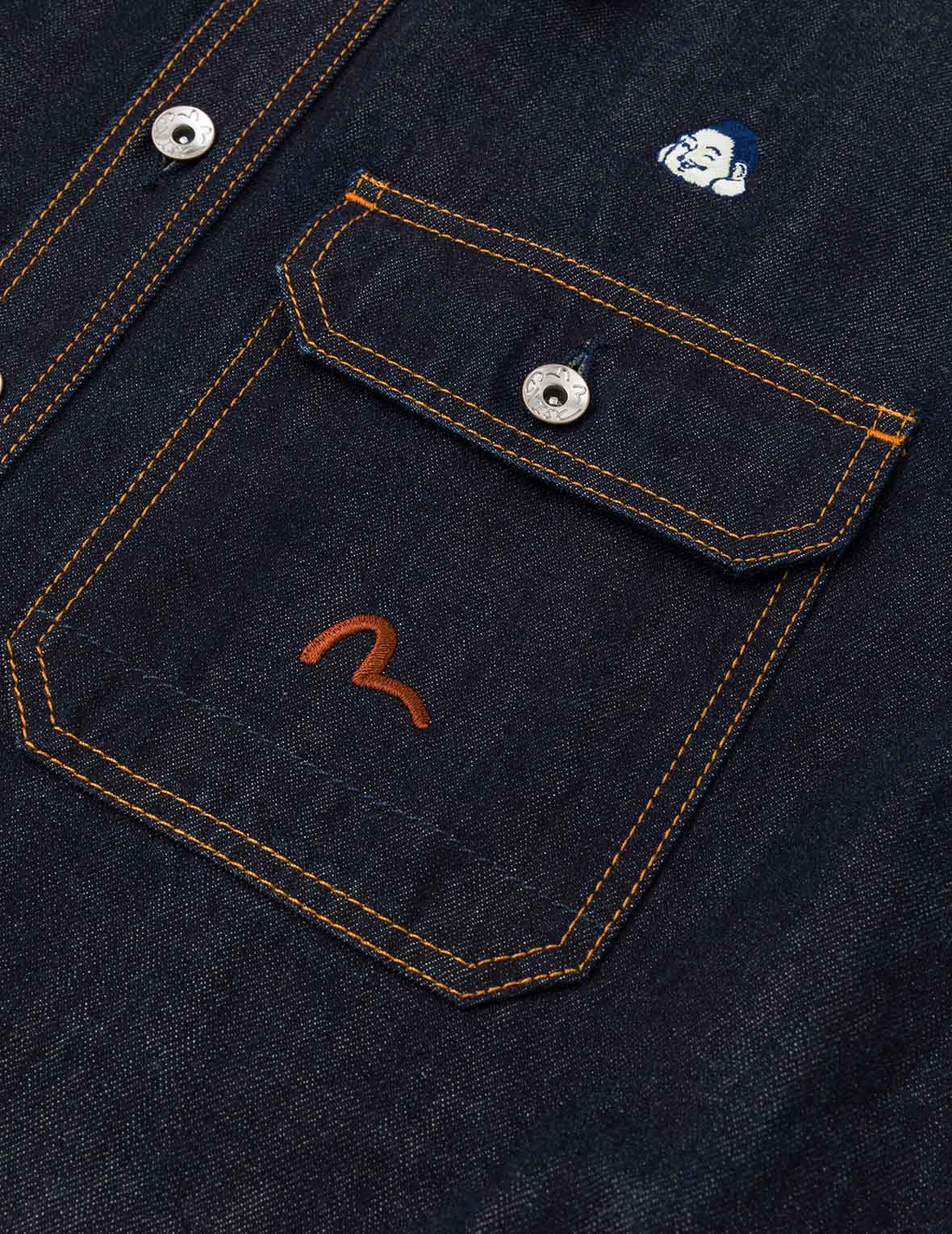 Allover Embroidery Regular Fit Denim Shirt Jacket - Image 8